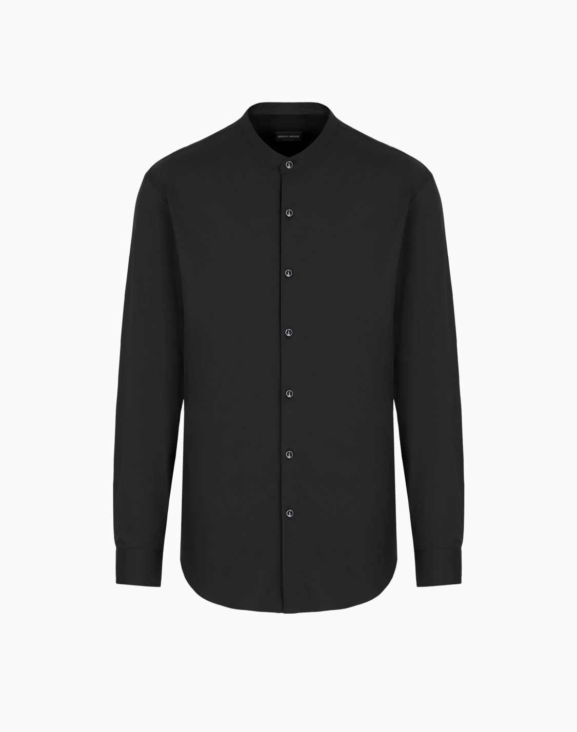 chemise-icon-en-coton-stretch-uni-noir--giorgio-armani