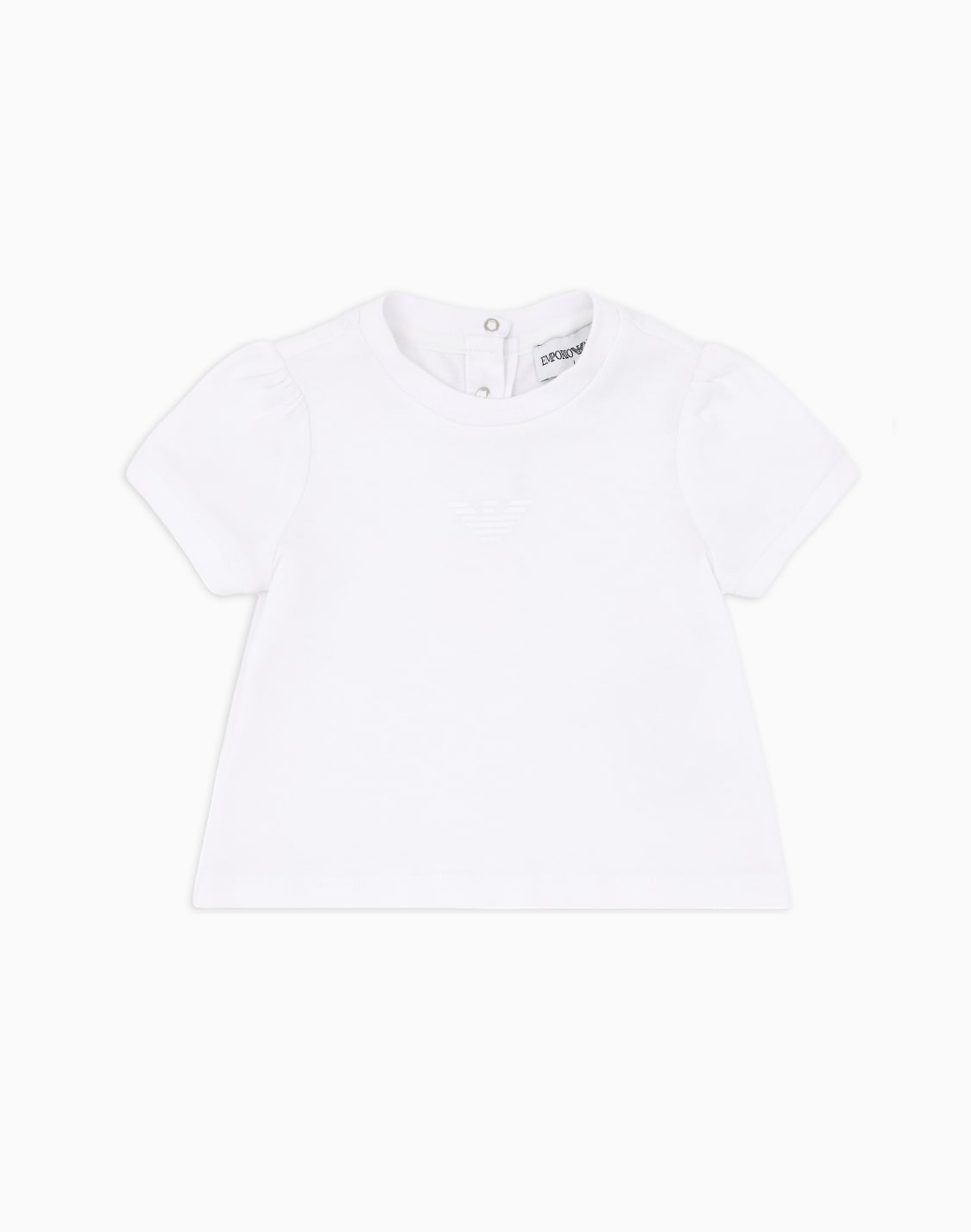 t-shirt-in-jersey-con-aquila-glitter-bianco--emporio-armani