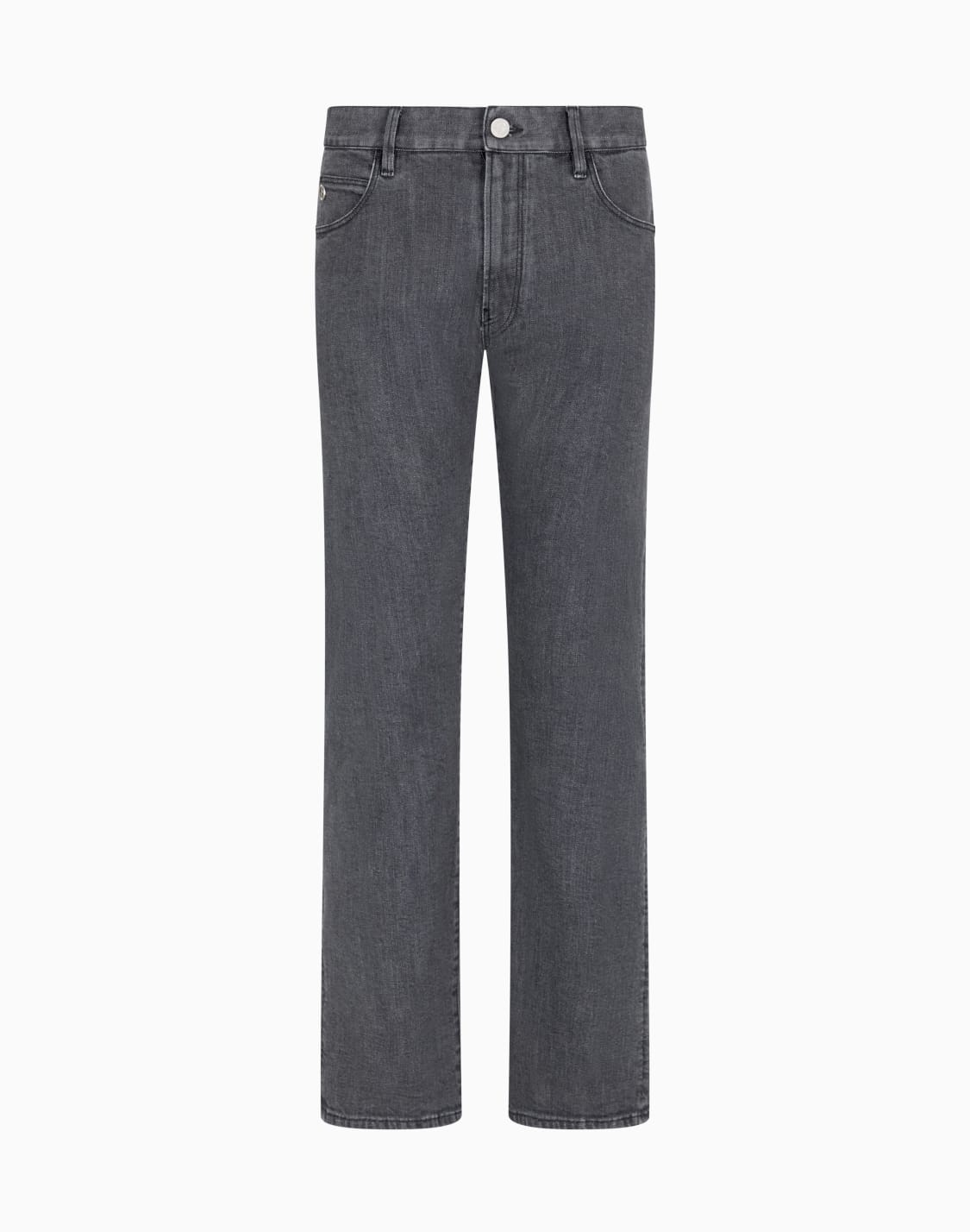 pantalon-5-poches-coupe-classique-en-denim-de-coton-stretch-gris--giorgio-armani