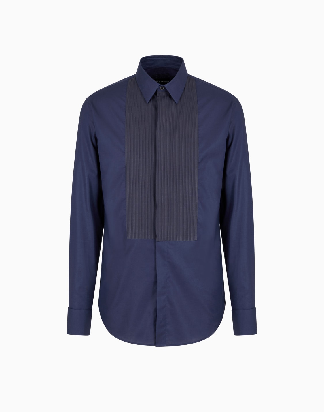 pleated-cotton-tuxedo-shirt-navy_blue--giorgio-armani
