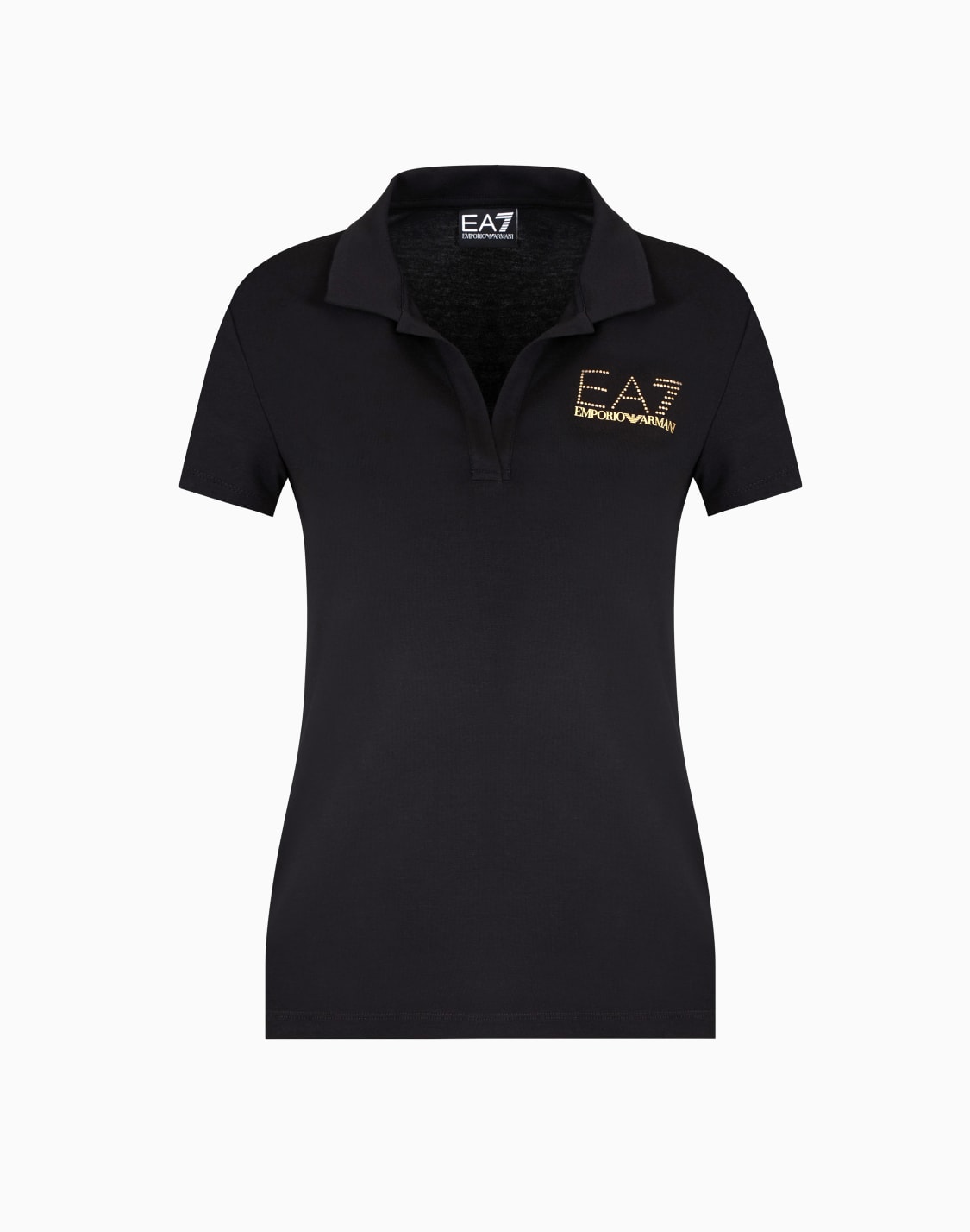 polo-de-manga-corta-evolution-en-mezcla-de-algodn-y-modal-negro--ea7