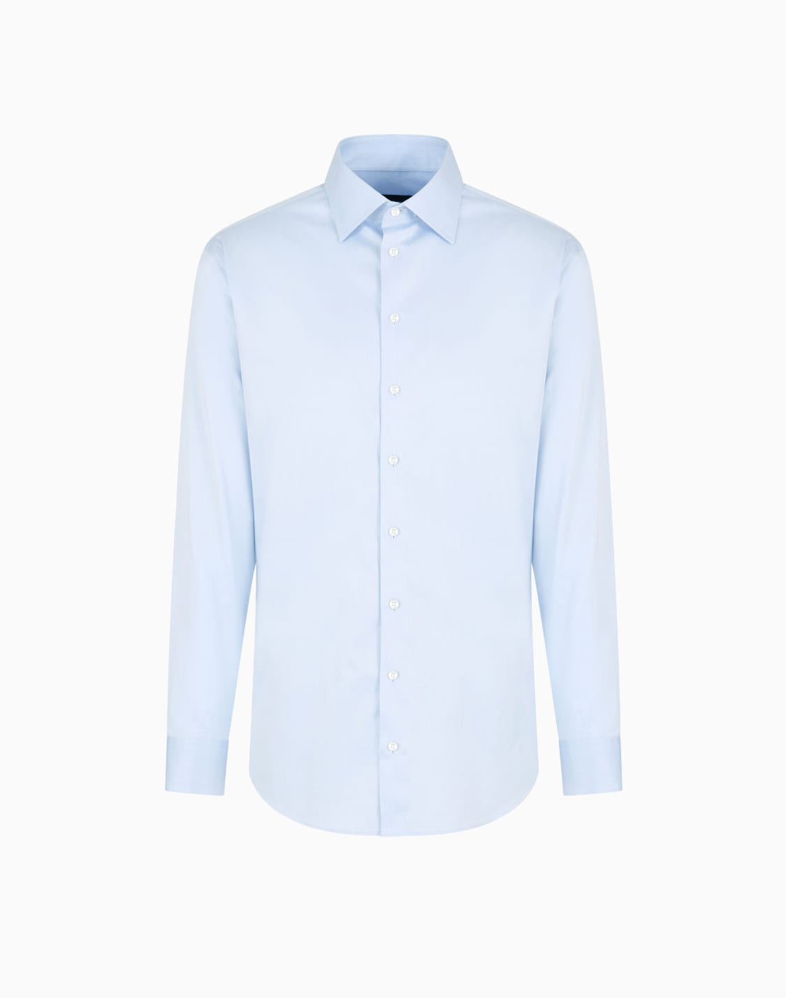 クラシックシャツ-コットンツイル-ライトブル--giorgio-armani