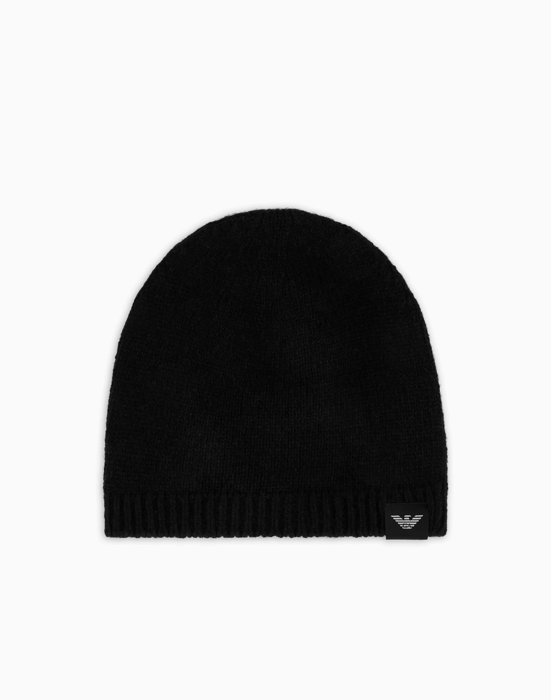 pure-cashmere-ribbed-beanie-black--emporio-armani