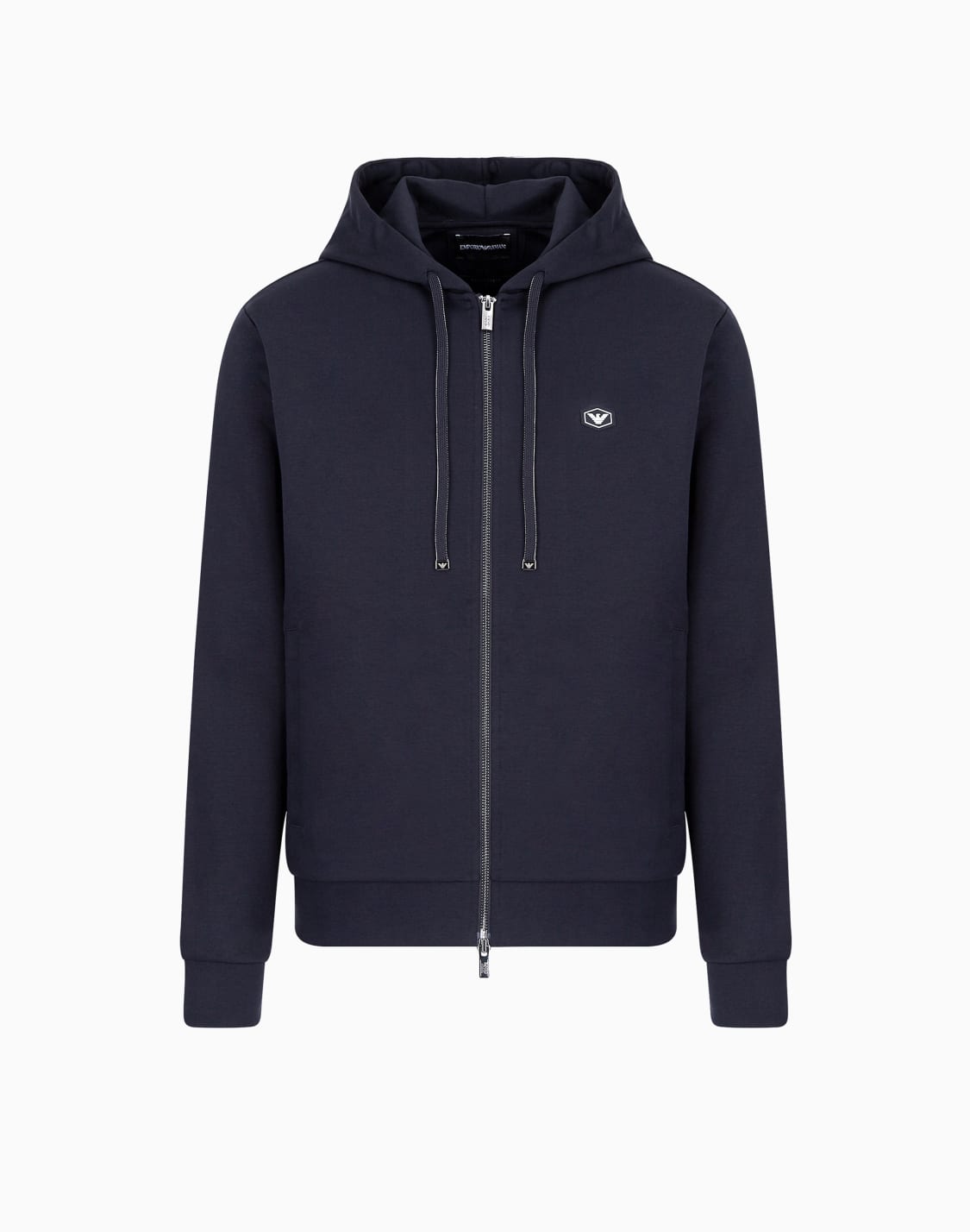 hooded-zipped-ponte-di-roma-sweatshirt-navy-blue--emporio-armani