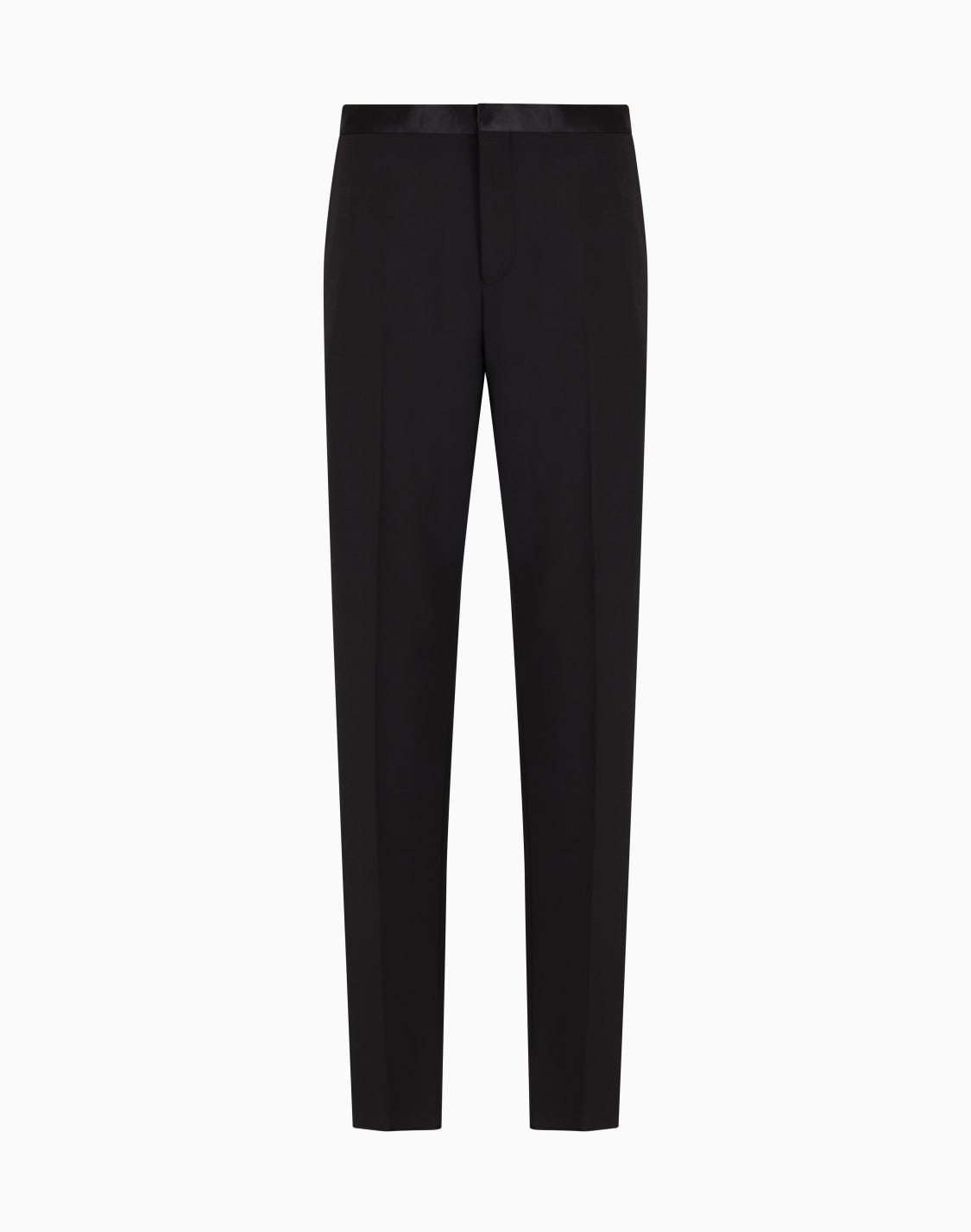 pantalon-en-toile-bi-stretch-de-laine-vierge-avec-taille-en-satin-noir--emporio-armani