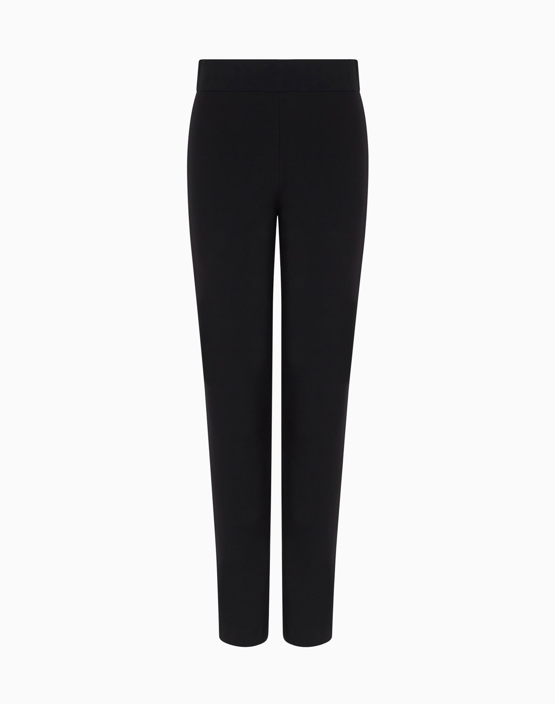slim-fit-trousers-in-milano-knit-fabric-with-satin-band-black--emporio-armani