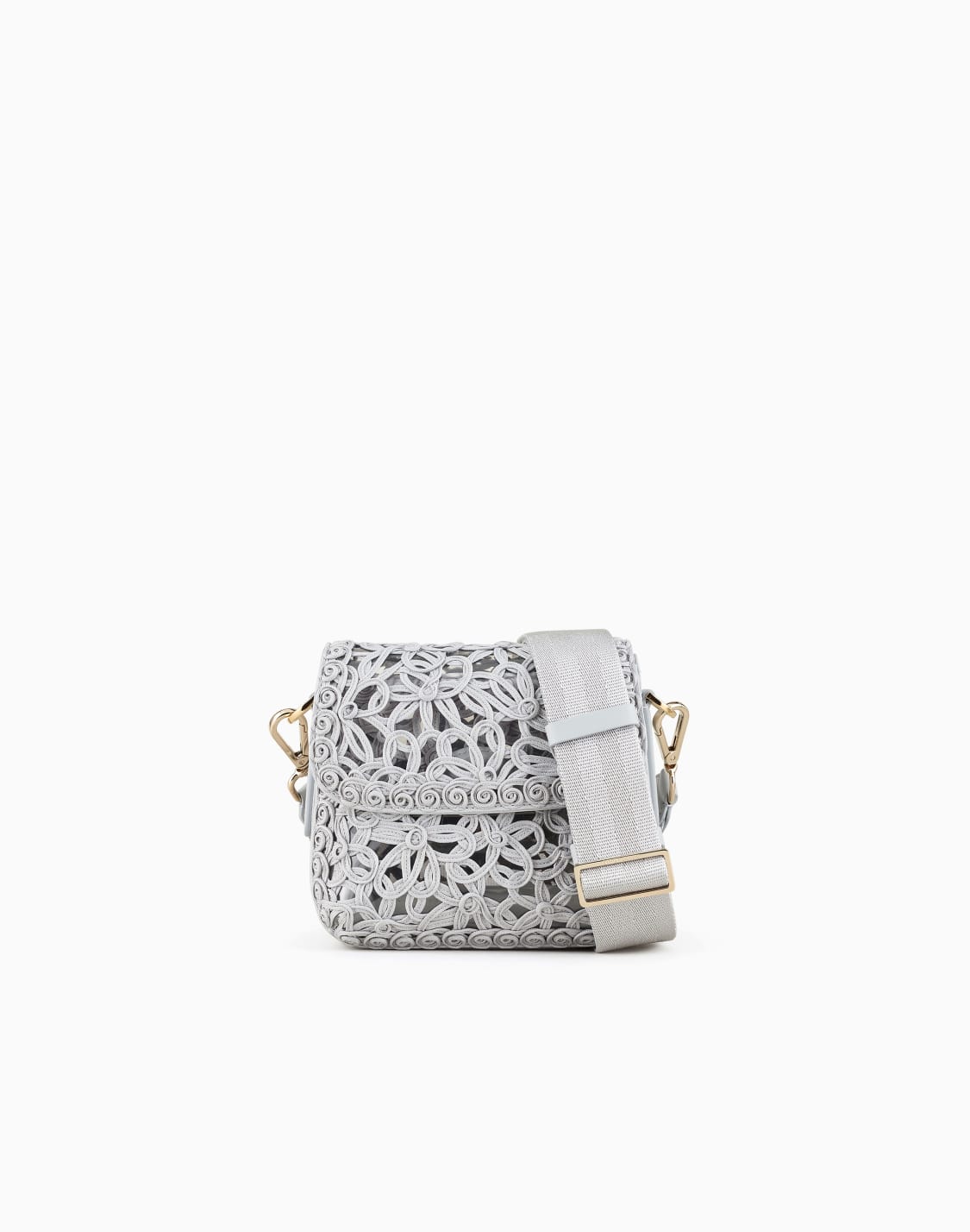 ジョルジオ-アルマニ-ラ-プリマ-バッグ-ソタジュ-マクラメ風編み込みストラップ-グレ--giorgio-armani