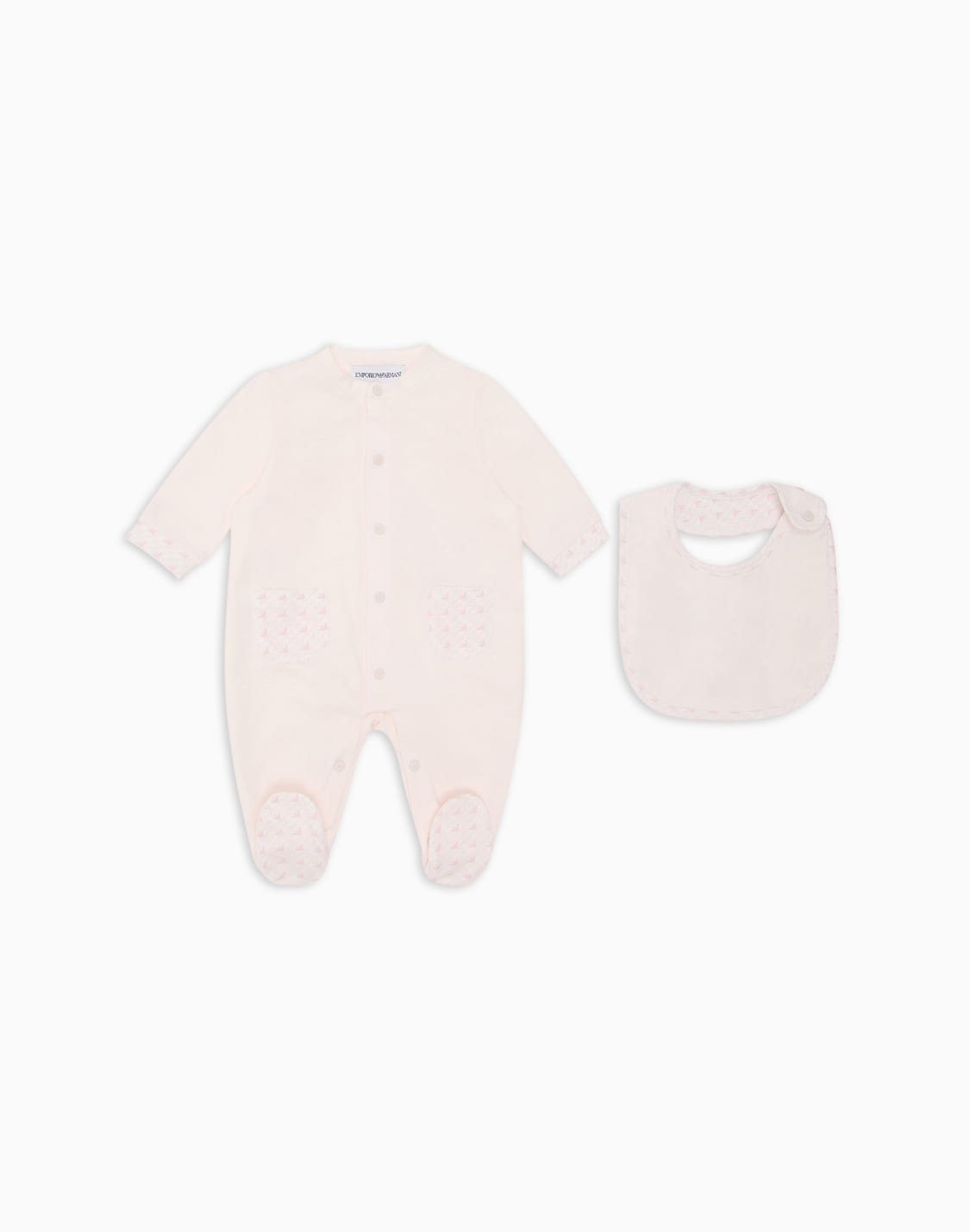 jersey-onesie-and-bib-gift-set-with-op-art-eagles-pink--emporio-armani