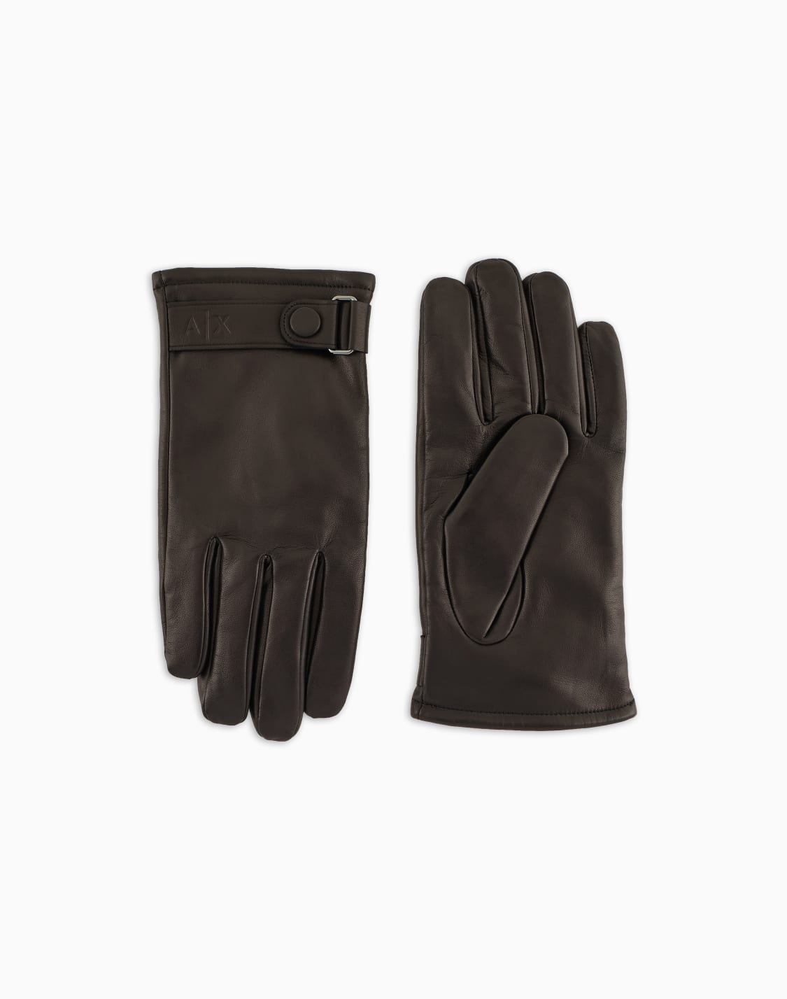 ラムレザグロブ-ブラック--armani-exchange