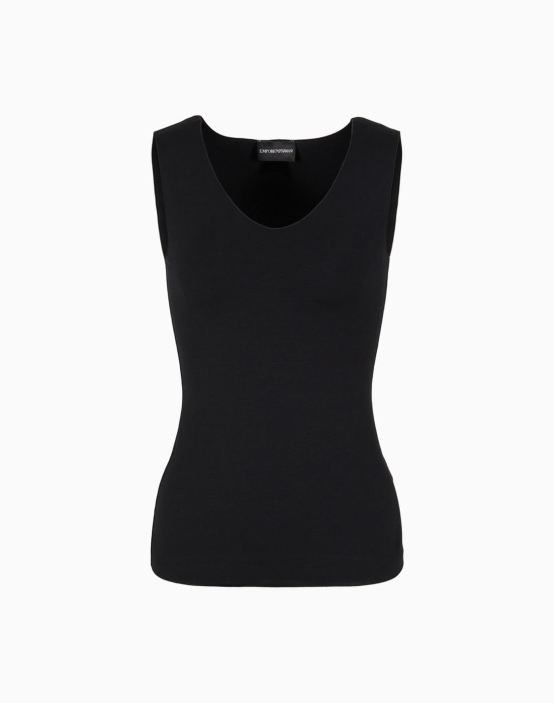 vネックタンクトップ-ビスコス-ストレッチジャジ-ブラック--emporio-armani