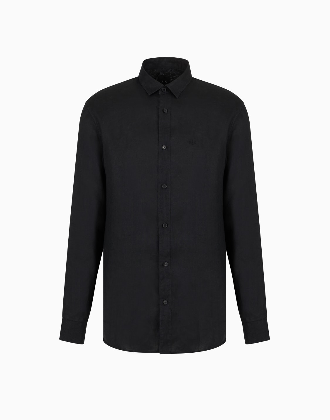regular-fit-cotton-shirt-negro--armani-exchange