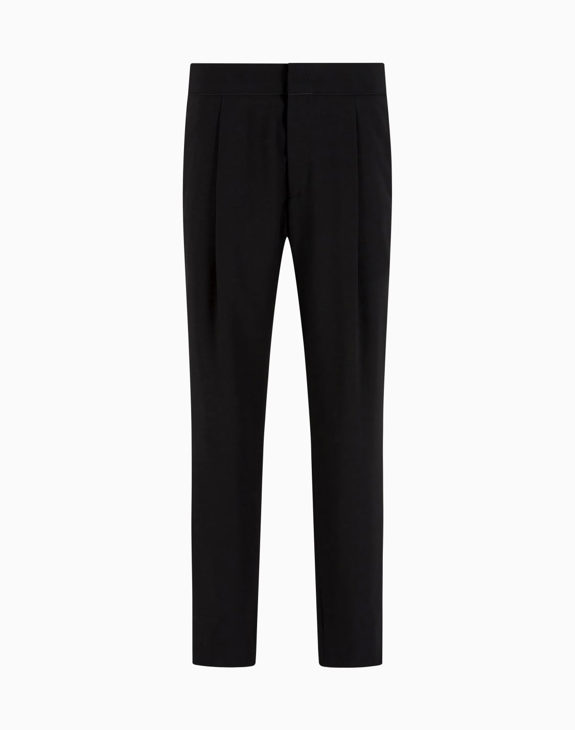 pantalones-con-una-pinza-en-crep-de-pura-lana-virgen-negro--giorgio-armani