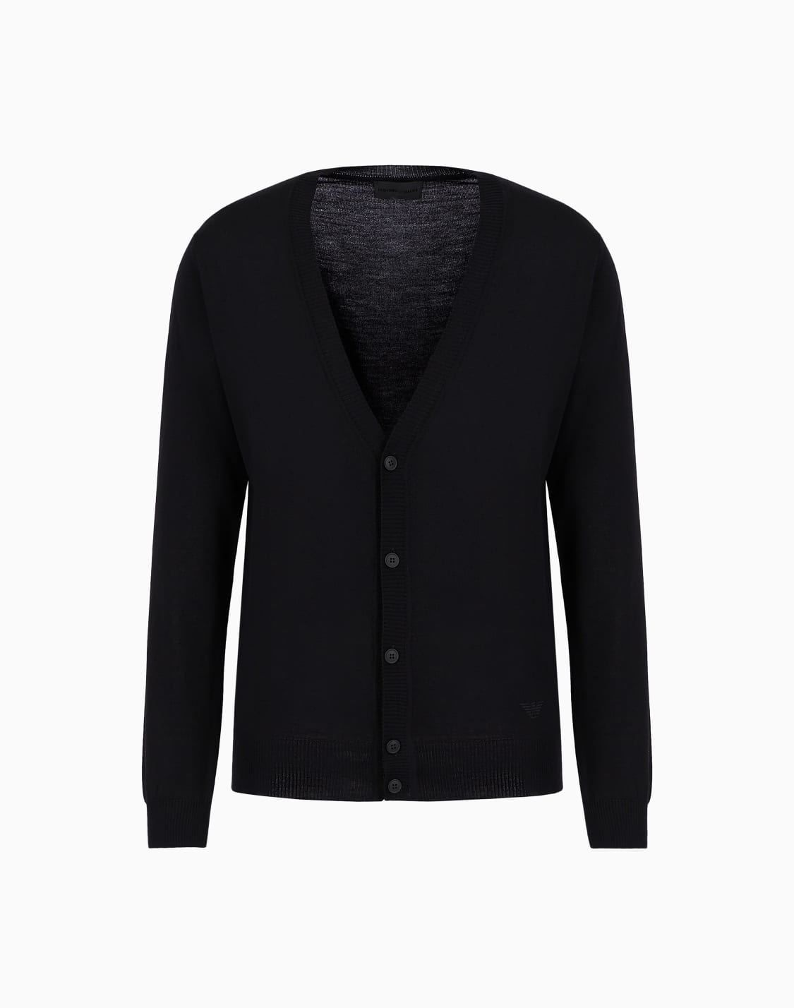 plain-knit-virgin-wool-v-neck-cardigan-black--emporio-armani