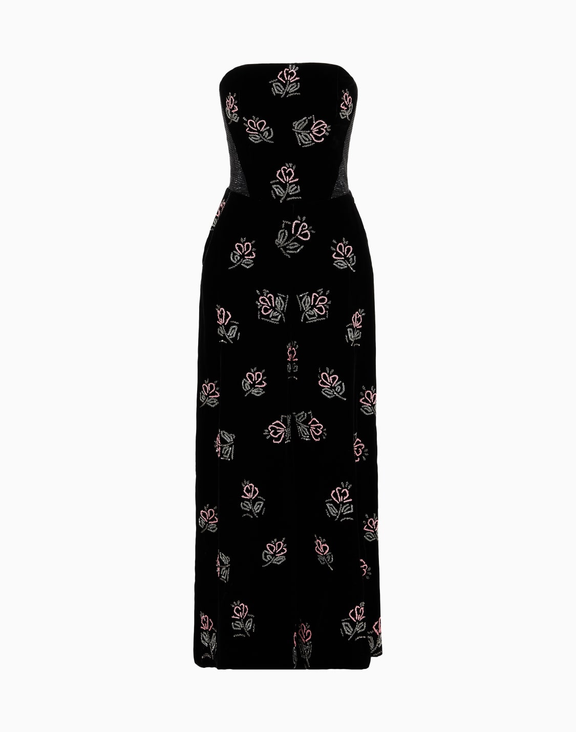 tuta-bustier-in-velluto-con-ricami-floreali-fantasia--giorgio-armani