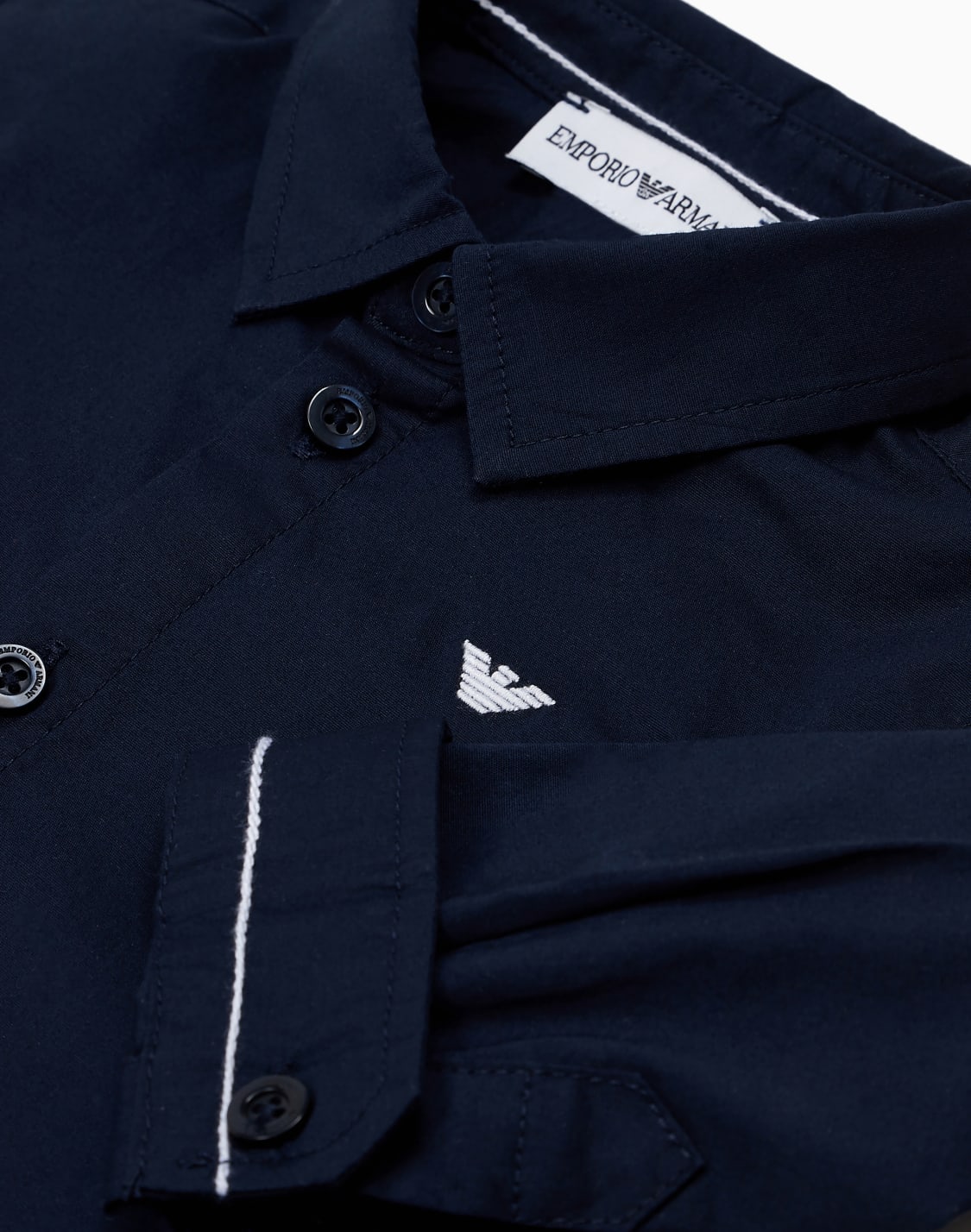 camicia-in-cotone-stretch-con-ricamo-aquila-blu--emporio-armani