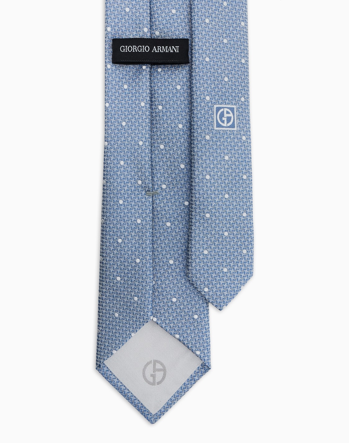 ネクタイ-シルク-ジャカド-ライトブル--giorgio-armani