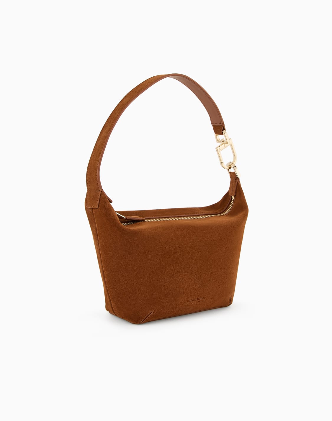 hobo-bag-la-prima-soft-im-mini-format-aus-veloursleder-braun--giorgio-armani