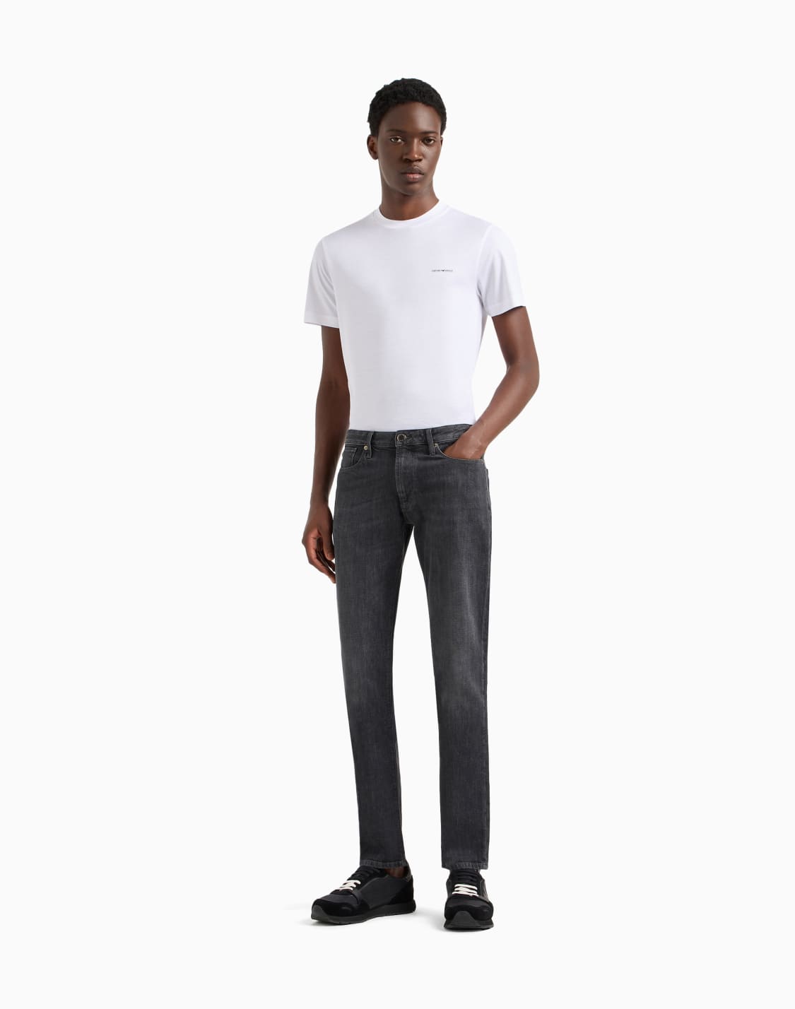 vaqueros-j06-slim-fit-de-cmoda-sarga-denim-jaspeada-de-10-onzas-negro--emporio-armani