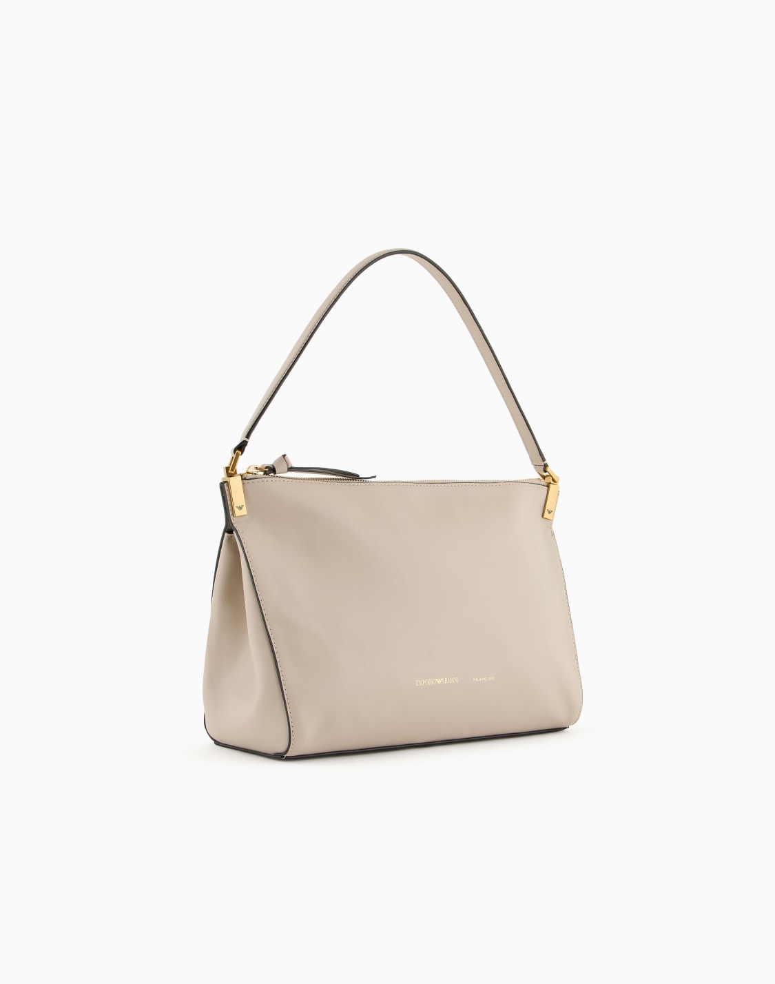 オンライン限定ハンドバッグ-スムスレザ-ミディアム-ベジュ--emporio-armani