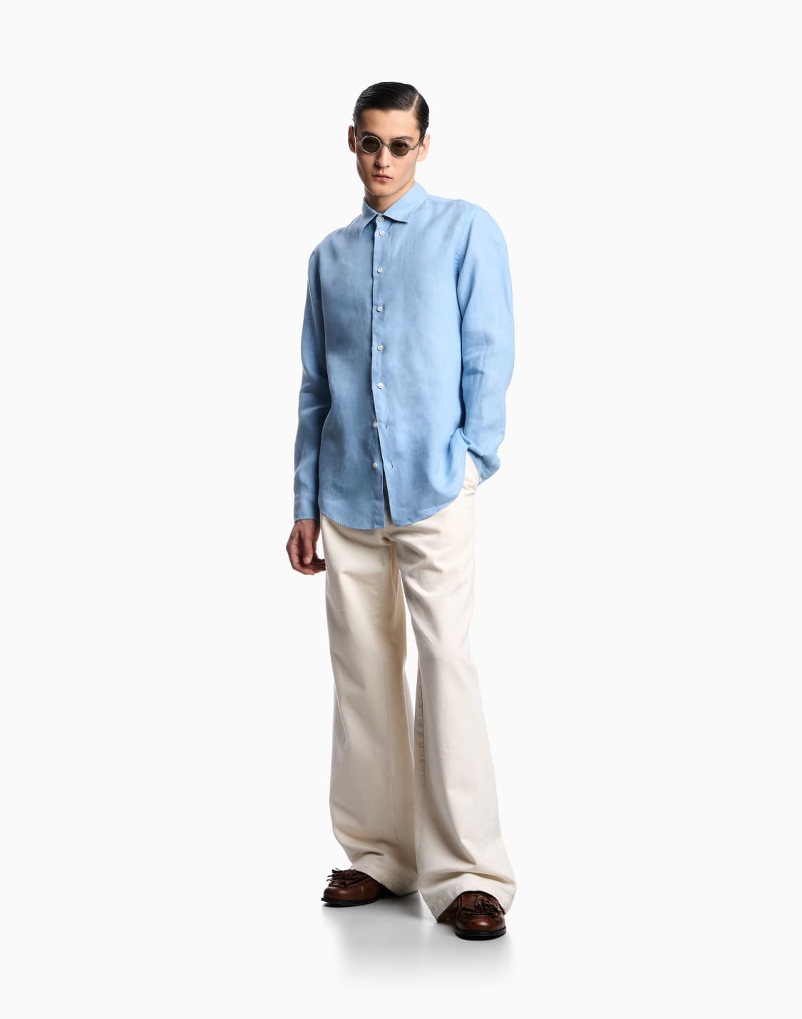 garment-dyed-linen-shirt-with-french-collar-blue--emporio-armani