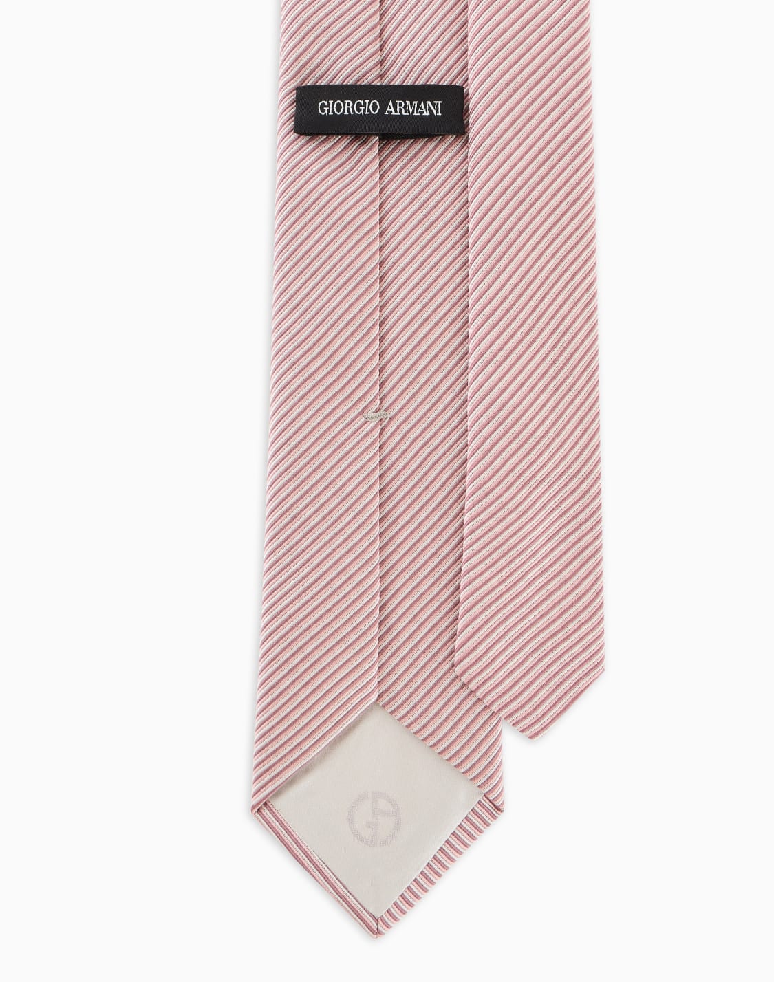 ネクタイ-ピュアシルク-ジャカドストライプ-ピンク--giorgio-armani