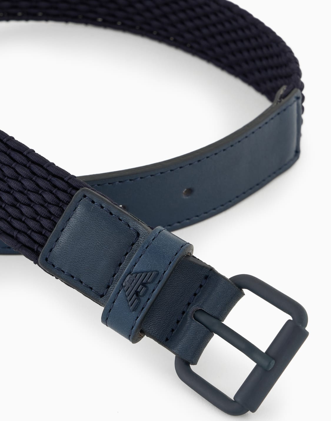 ceinture-en-tissu-tress-et-cuir-bleu-marine--emporio-armani