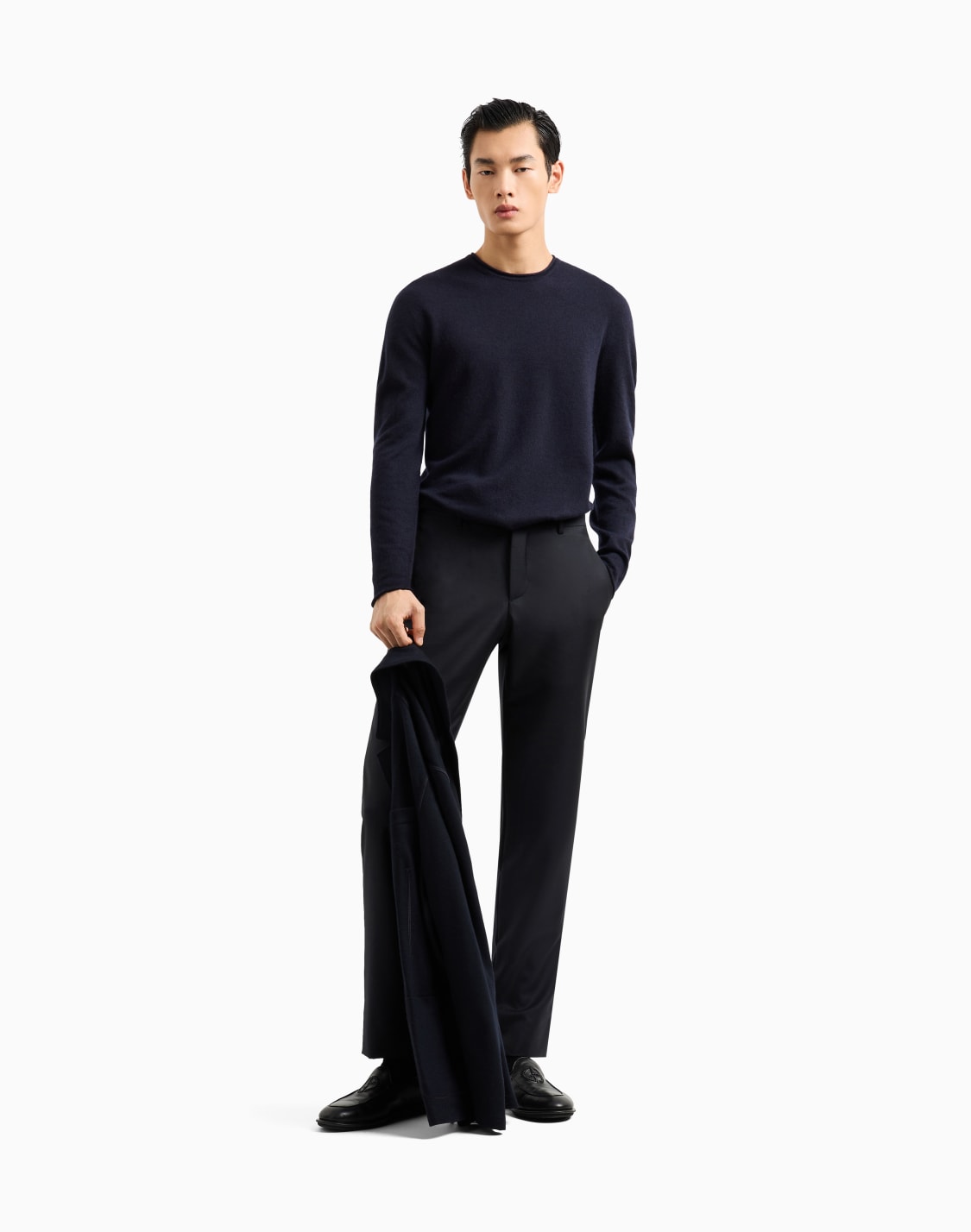 jersey-de-cuello-redondo-icon-de-interlock-de-cachemir-azul-marino--giorgio-armani