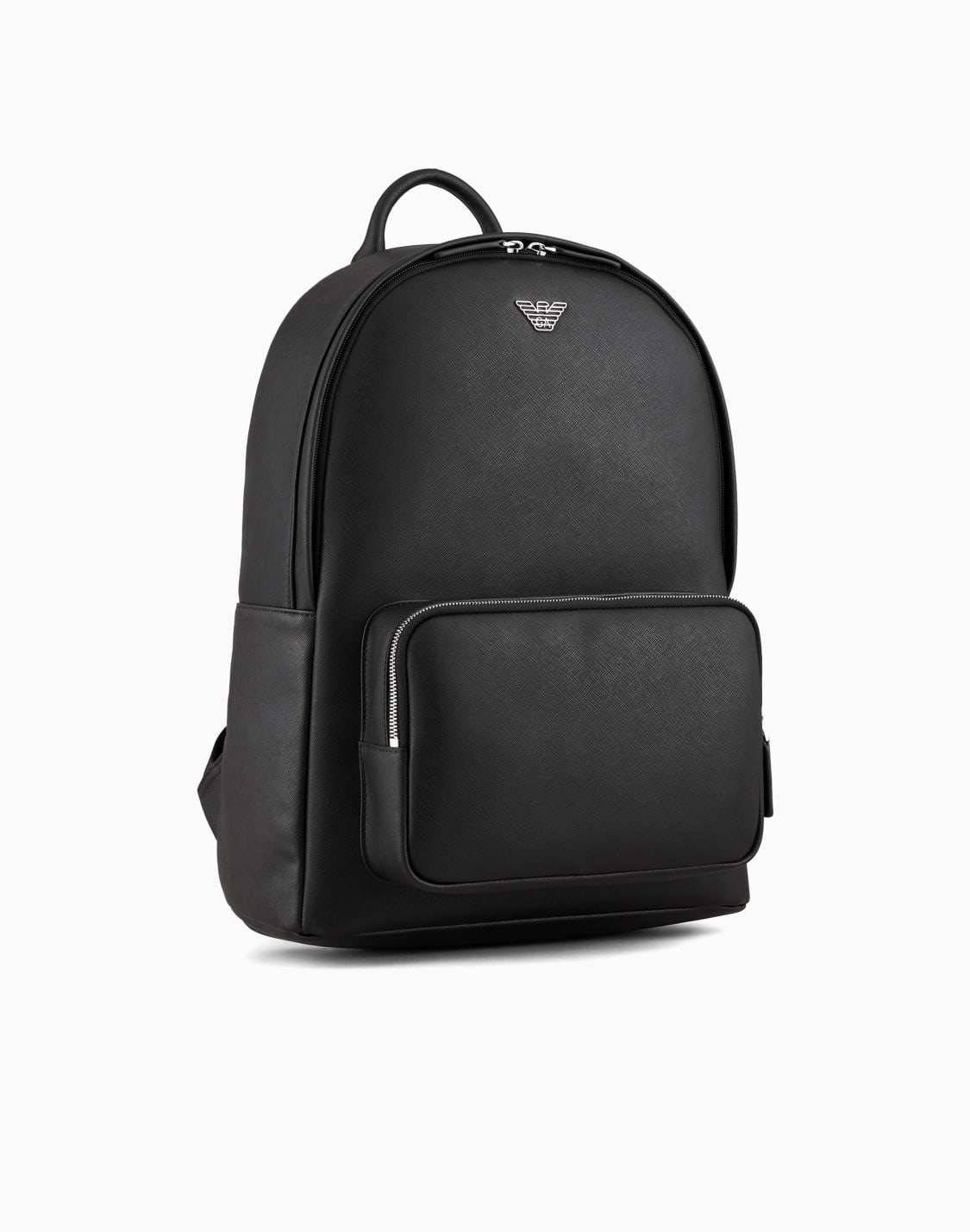 asv-regenerated-saffiano-leather-round-backpack-with-eagle-plate-black--emporio-armani