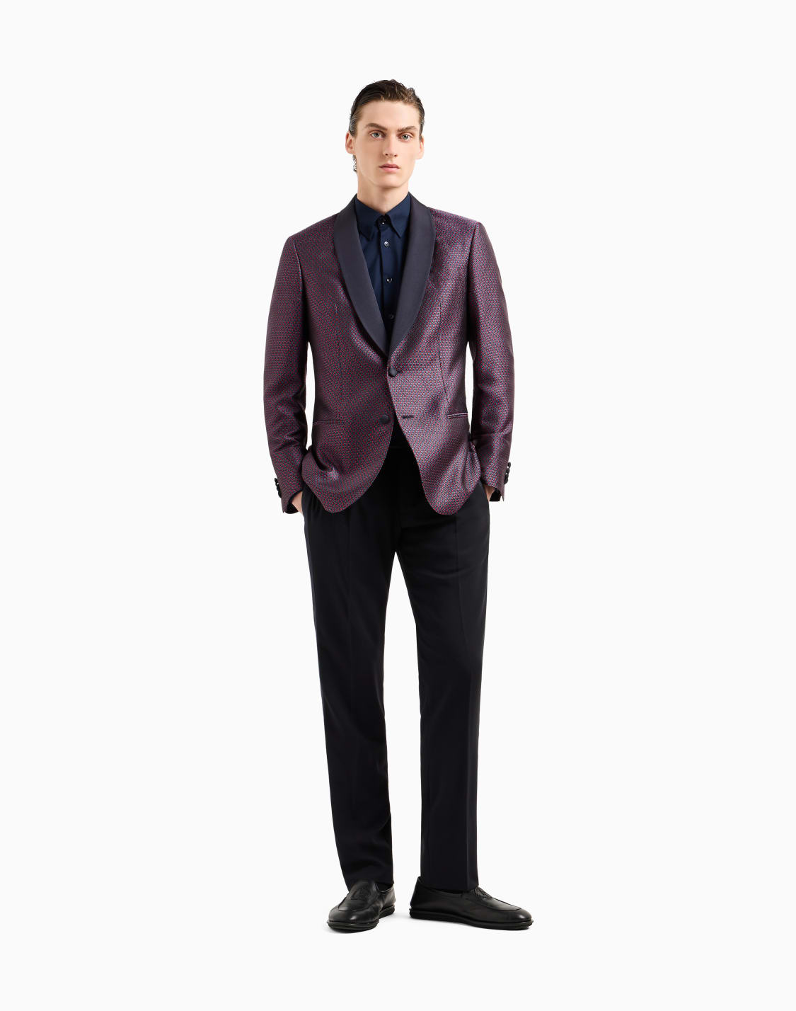 camisa-slim-fit-icon-de-punto-de-algodn-azul-marino--giorgio-armani