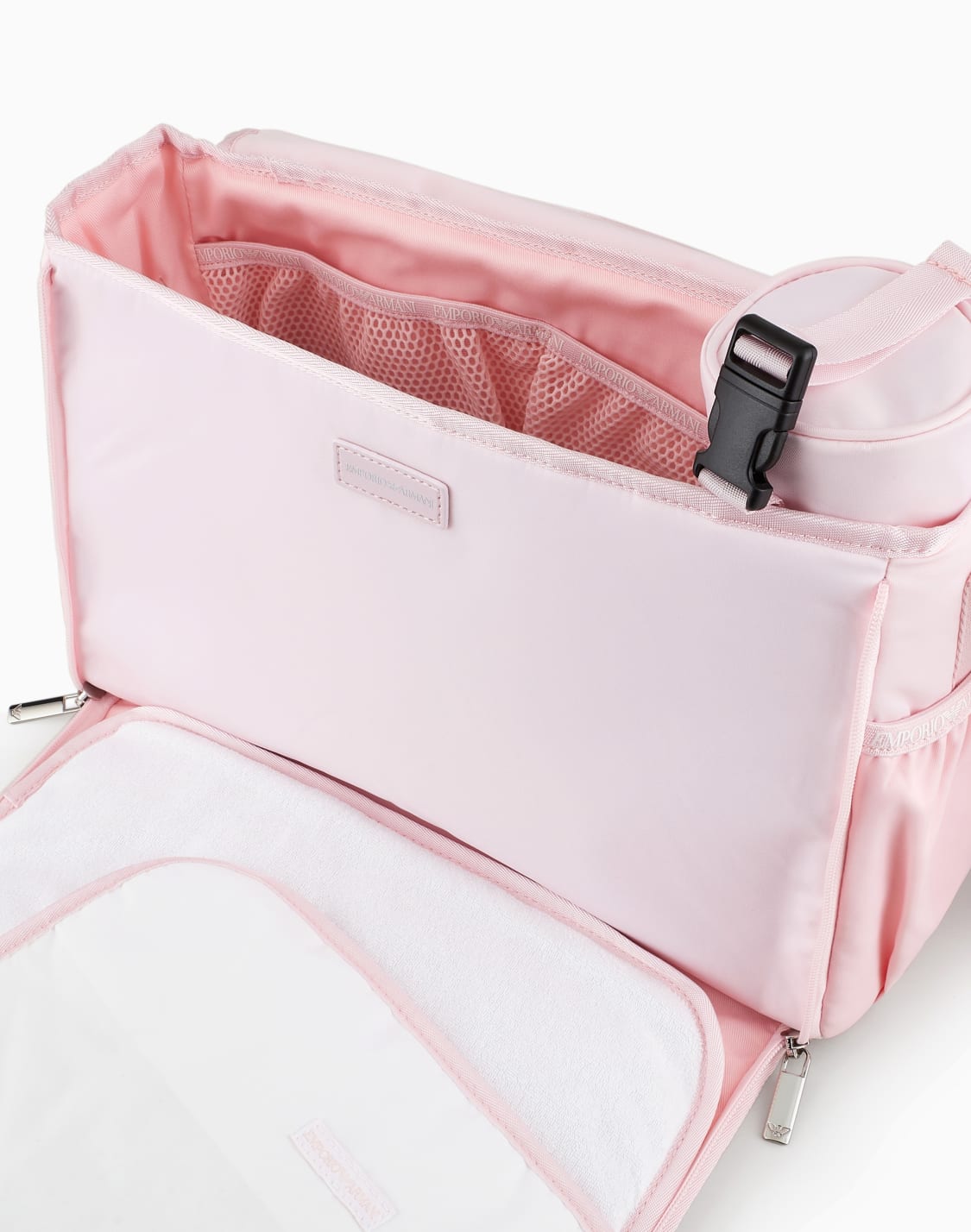 set-mummy-bag-con-placchetta-aquila-rosa--emporio-armani