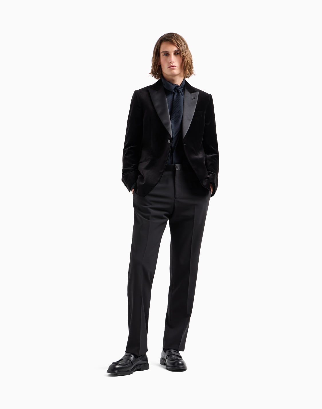 pantalon-en-toile-bi-stretch-de-laine-vierge-avec-taille-en-satin-noir--emporio-armani