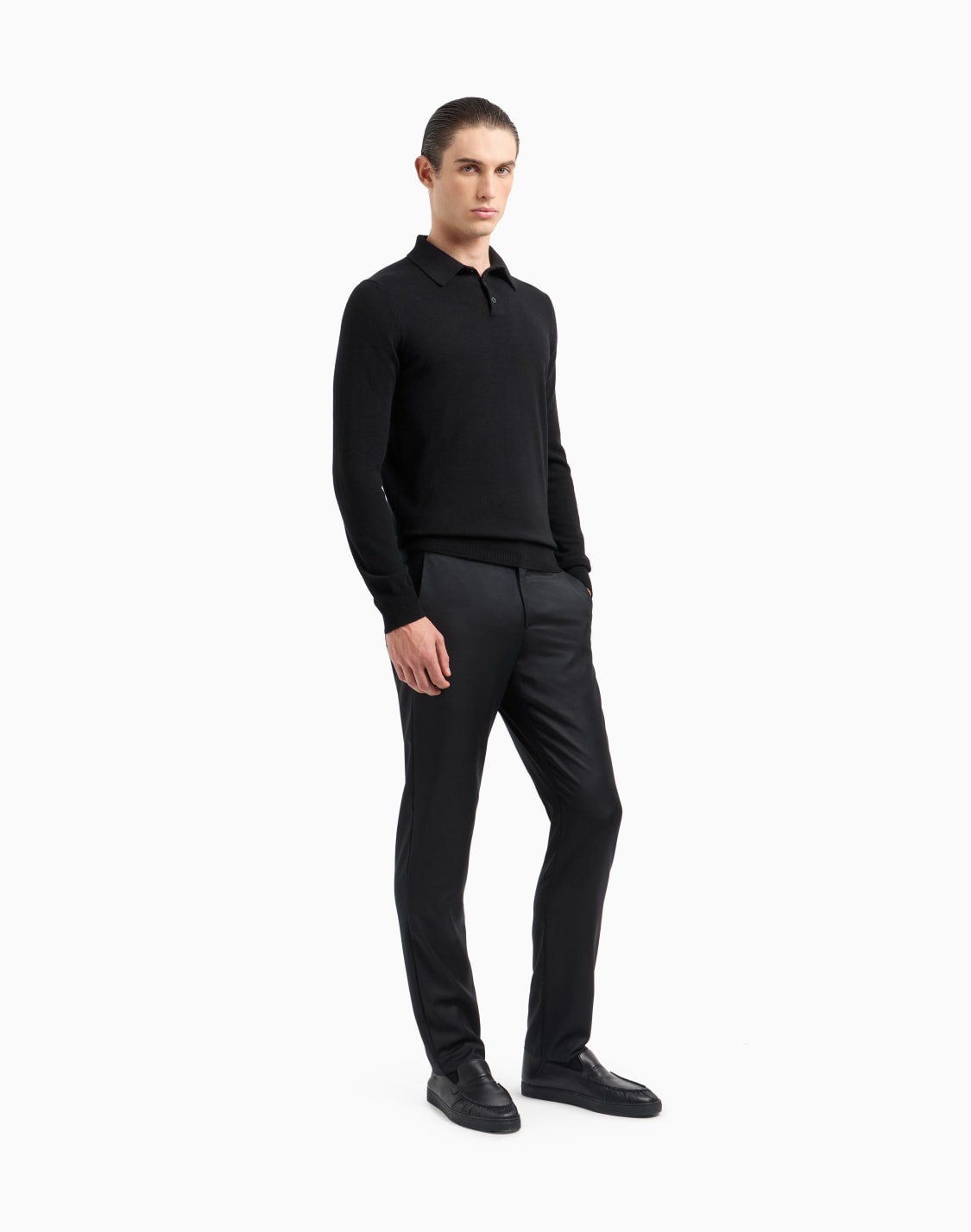 long-sleeved-cashmere-polo-shirt-black--giorgio-armani
