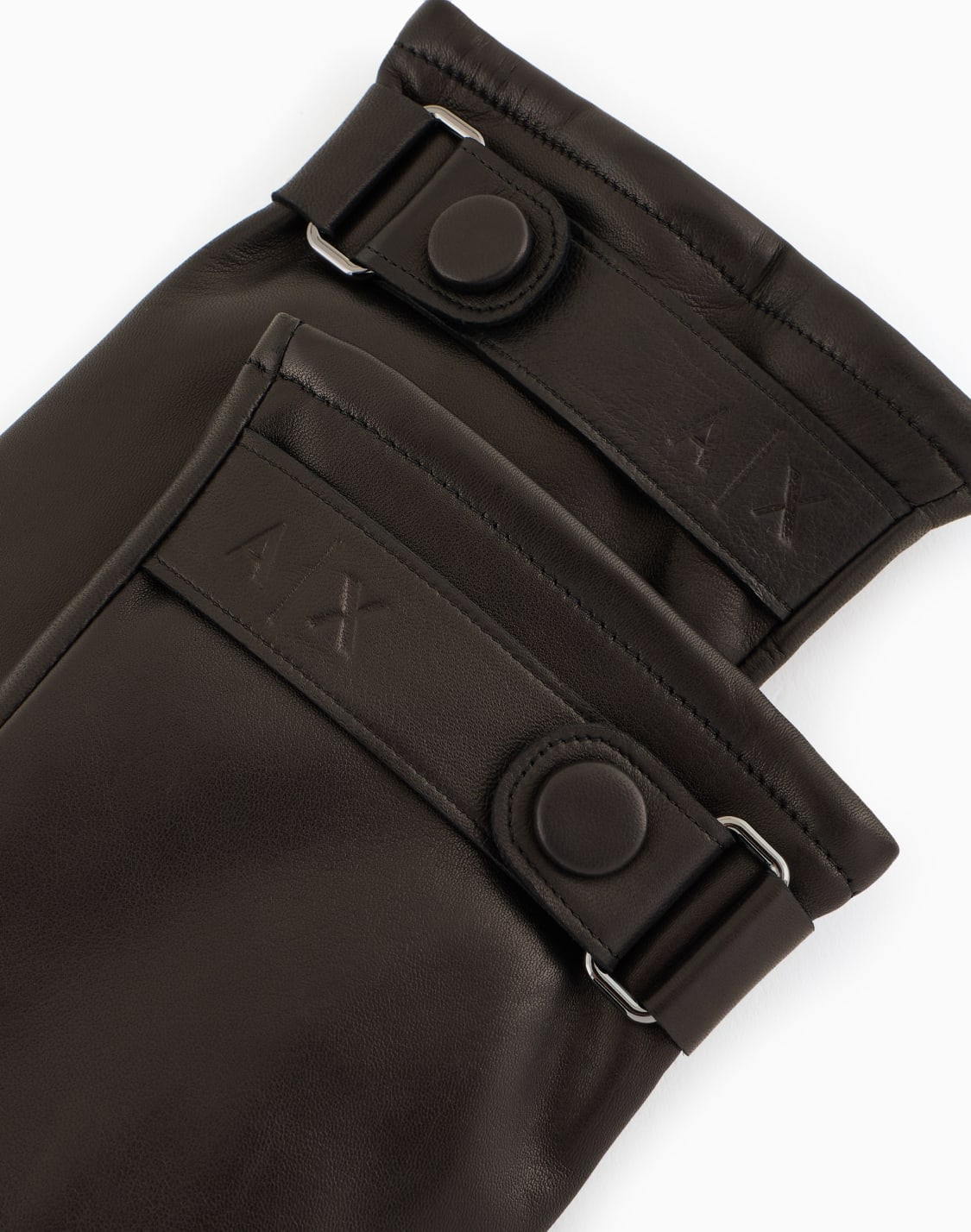 ラムレザグロブ-ブラック--armani-exchange