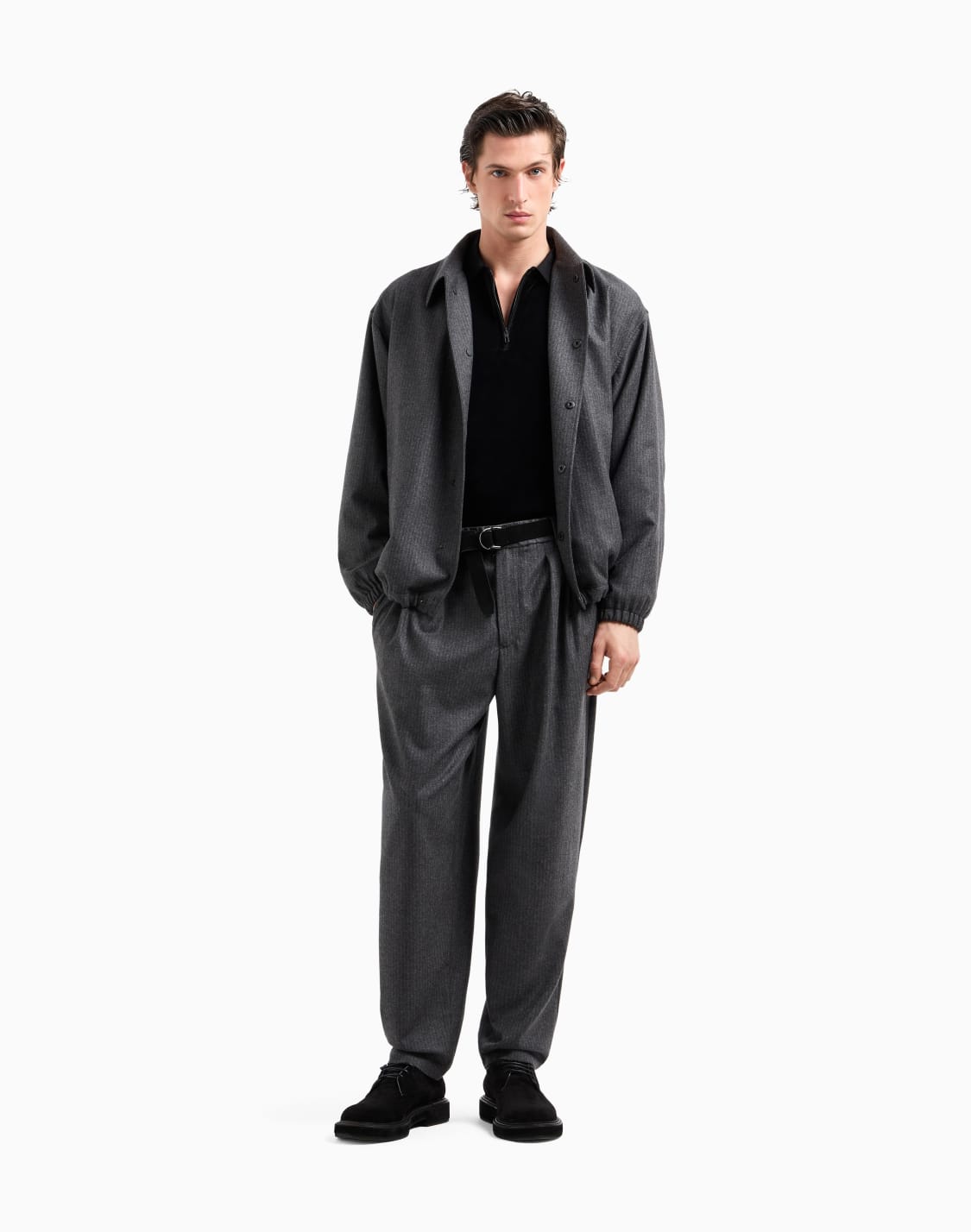 long-sleeved-chenille-polo-shirt-black--giorgio-armani