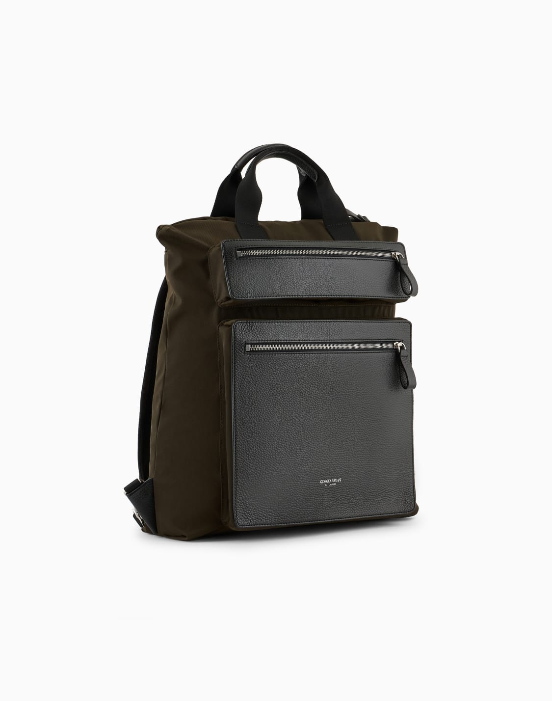 asv-convertible-shopper-bag-in-nylon-and-pebbled-leather-verde--giorgio-armani