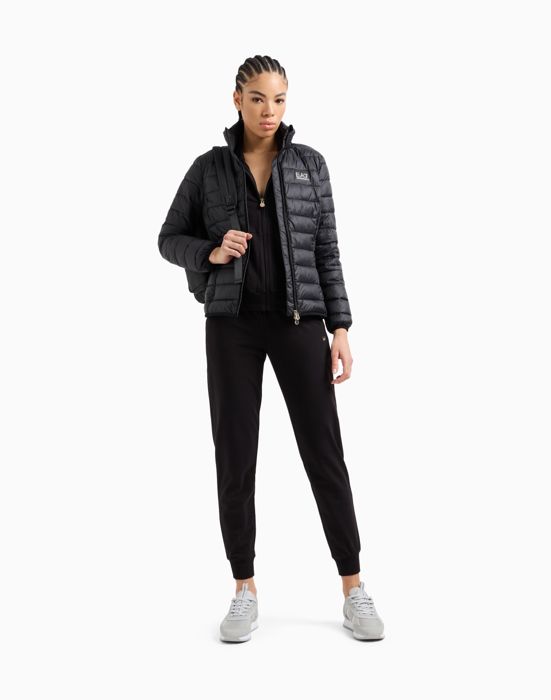 pantalones-de-chndal-de-algodn-elstico-core-lady-negro--ea7