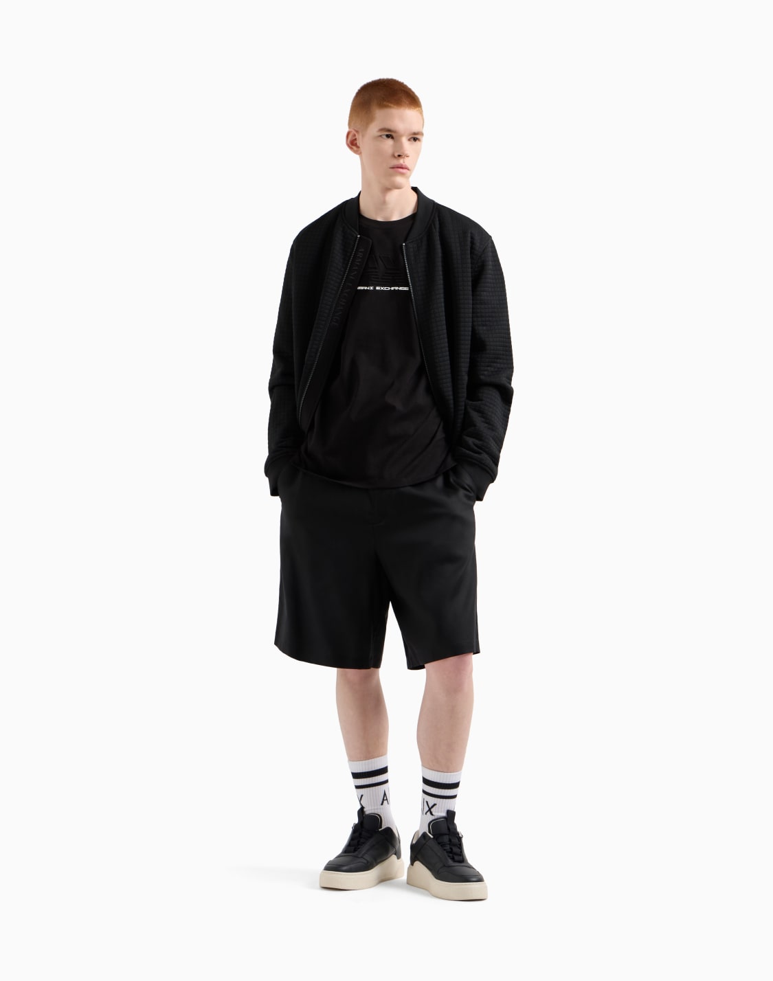 cazadora-bomber-con-cremallera-en-tejido-elstico-negro--armani-exchange