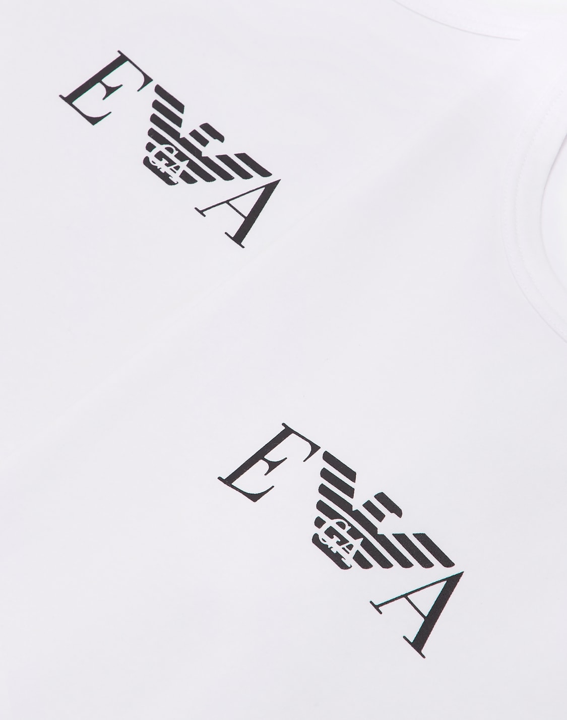レギュラフィットtシャツ2枚セット-エッセンシャルモノグラムロゴ-ホワイト--emporio-armani