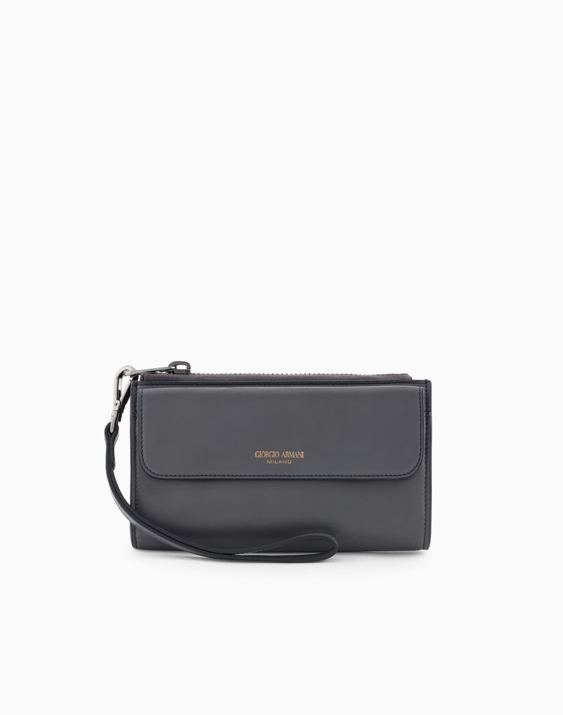 ストラップ付きウォレット-グレ--giorgio-armani