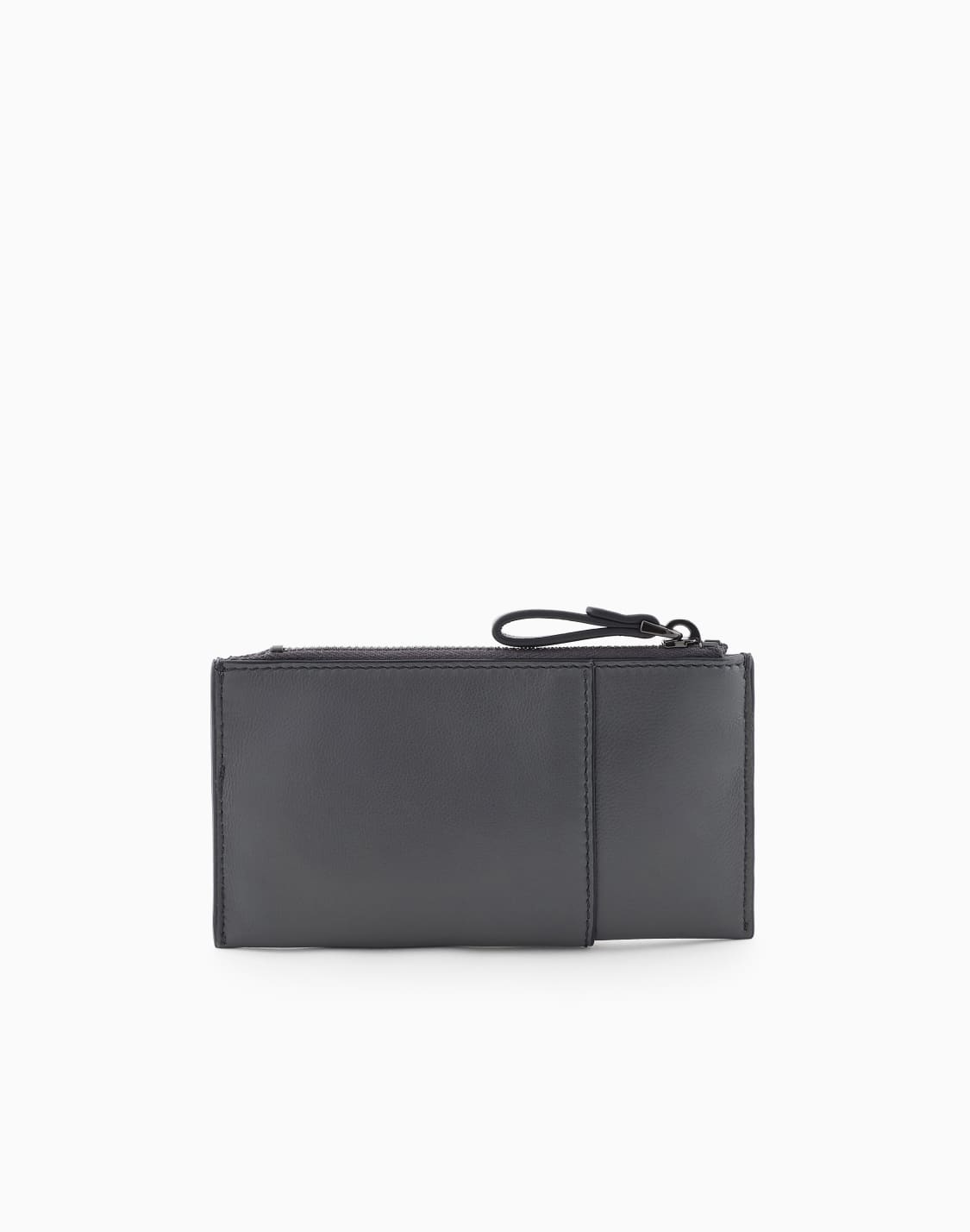キリング付きジップウォレット-グレ--giorgio-armani