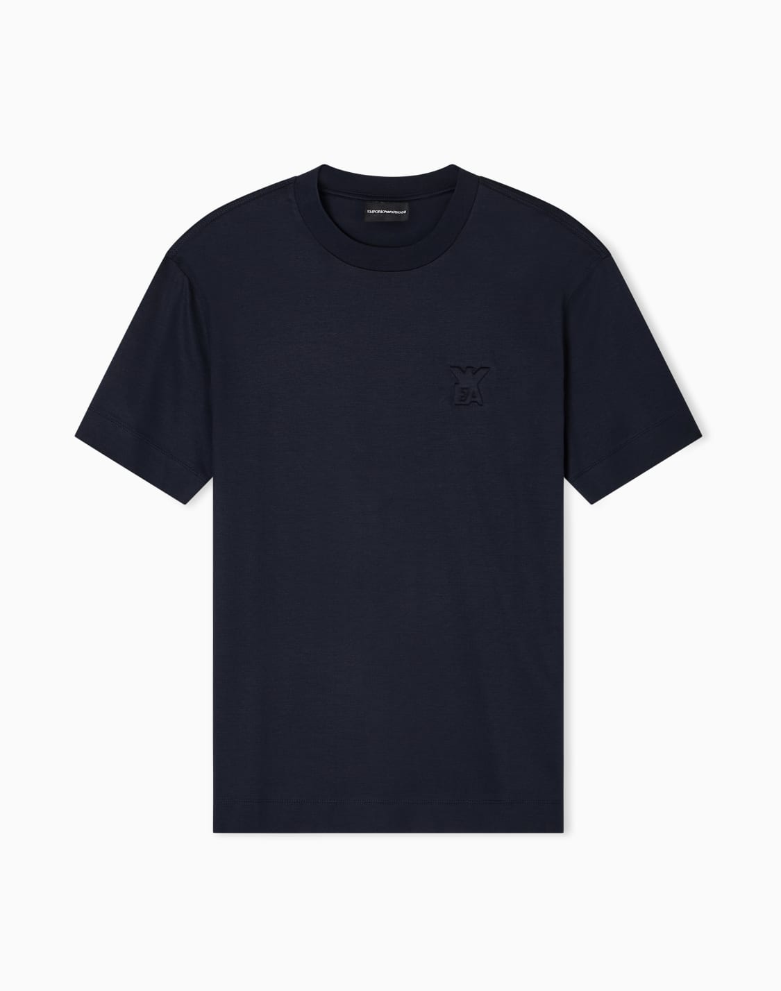 t-shirt-en-jersey-mlange-lyocell-avec-logo-bomb-asv-bleu-marine--emporio-armani