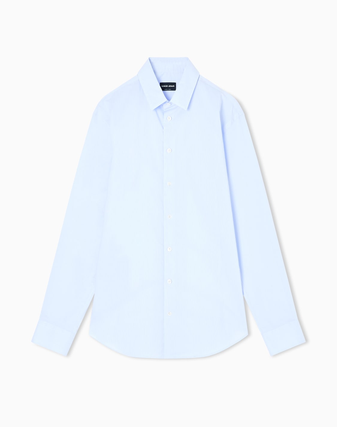 slim-fit-shirt-in-striped-stretch-cotton-blend-jersey-patterned--giorgio-armani
