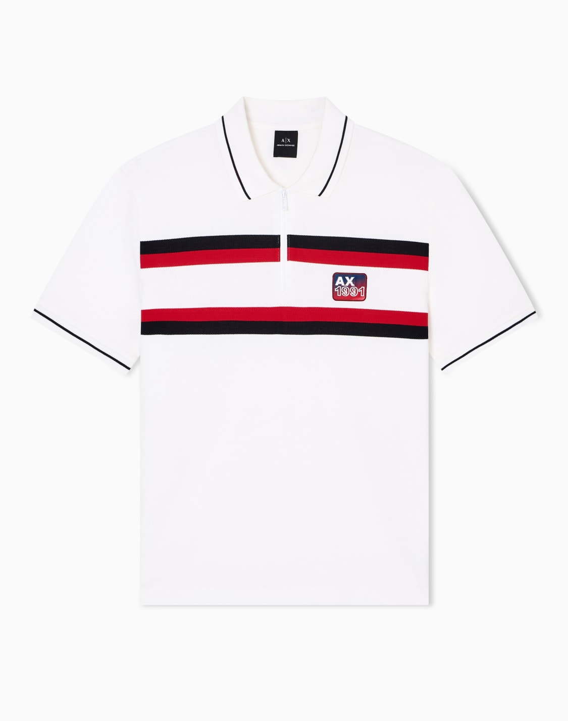 regular-fit-polo-shirt-with-zip-and-contrasting-bands-white--armani-exchange