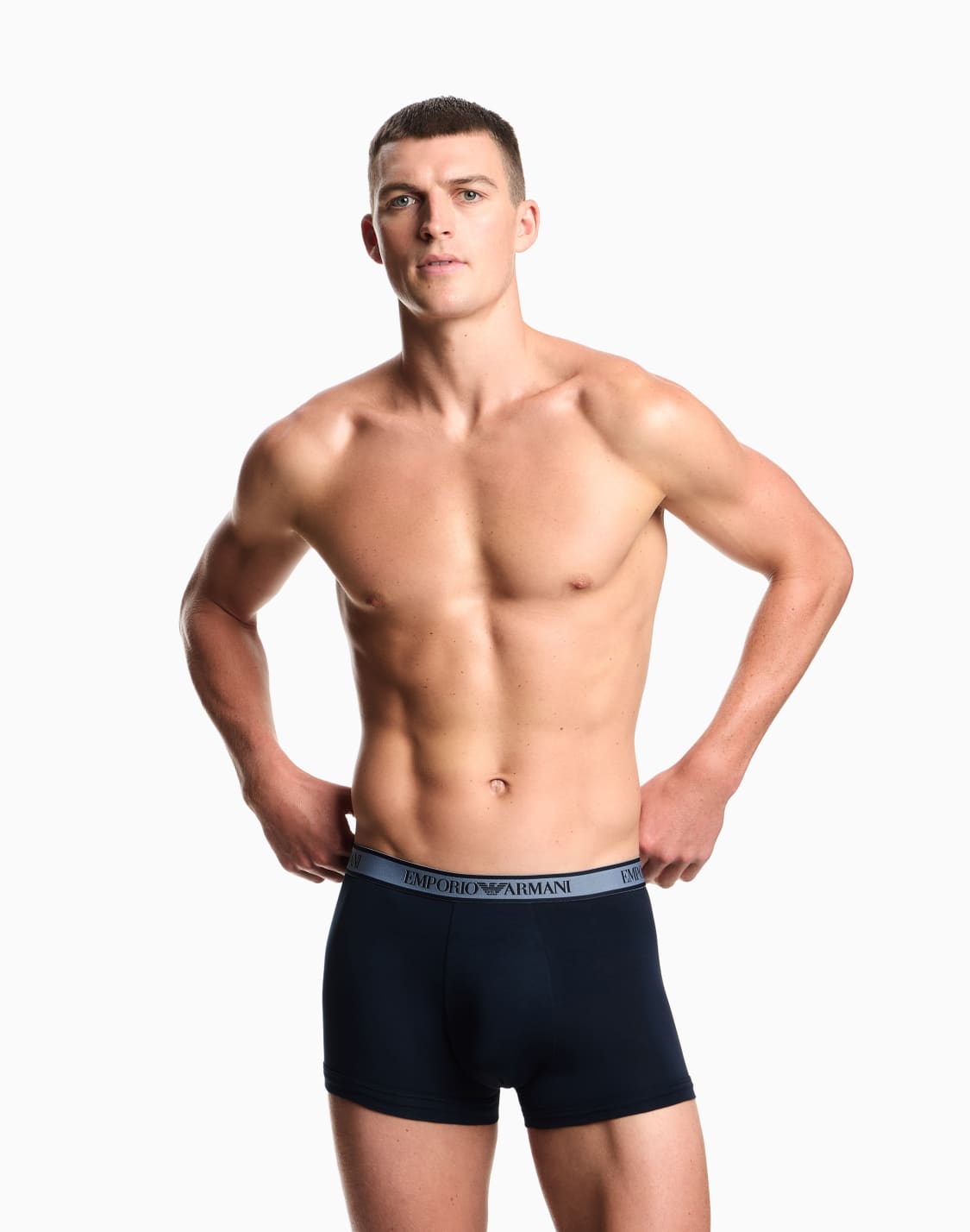 オンライン限定ボクサパンツ3枚セット-coreロゴ入りのウエストバンド-ブル--emporio-armani