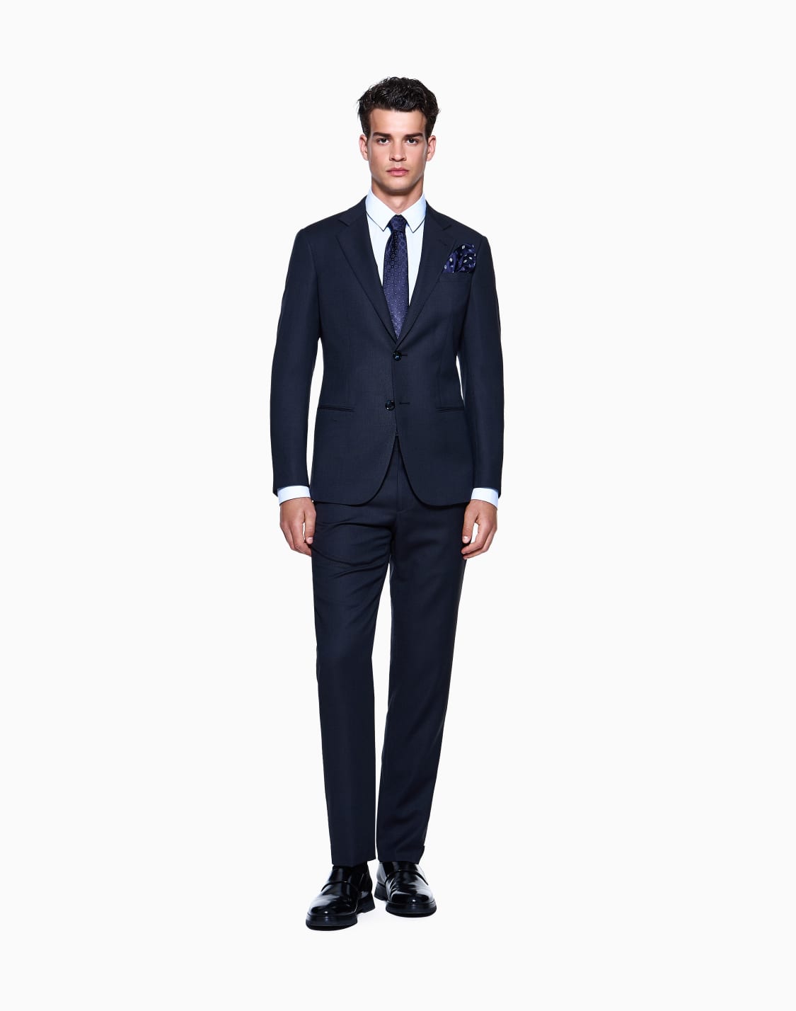 slim-fit-shirt-in-striped-stretch-cotton-blend-jersey-patterned--giorgio-armani