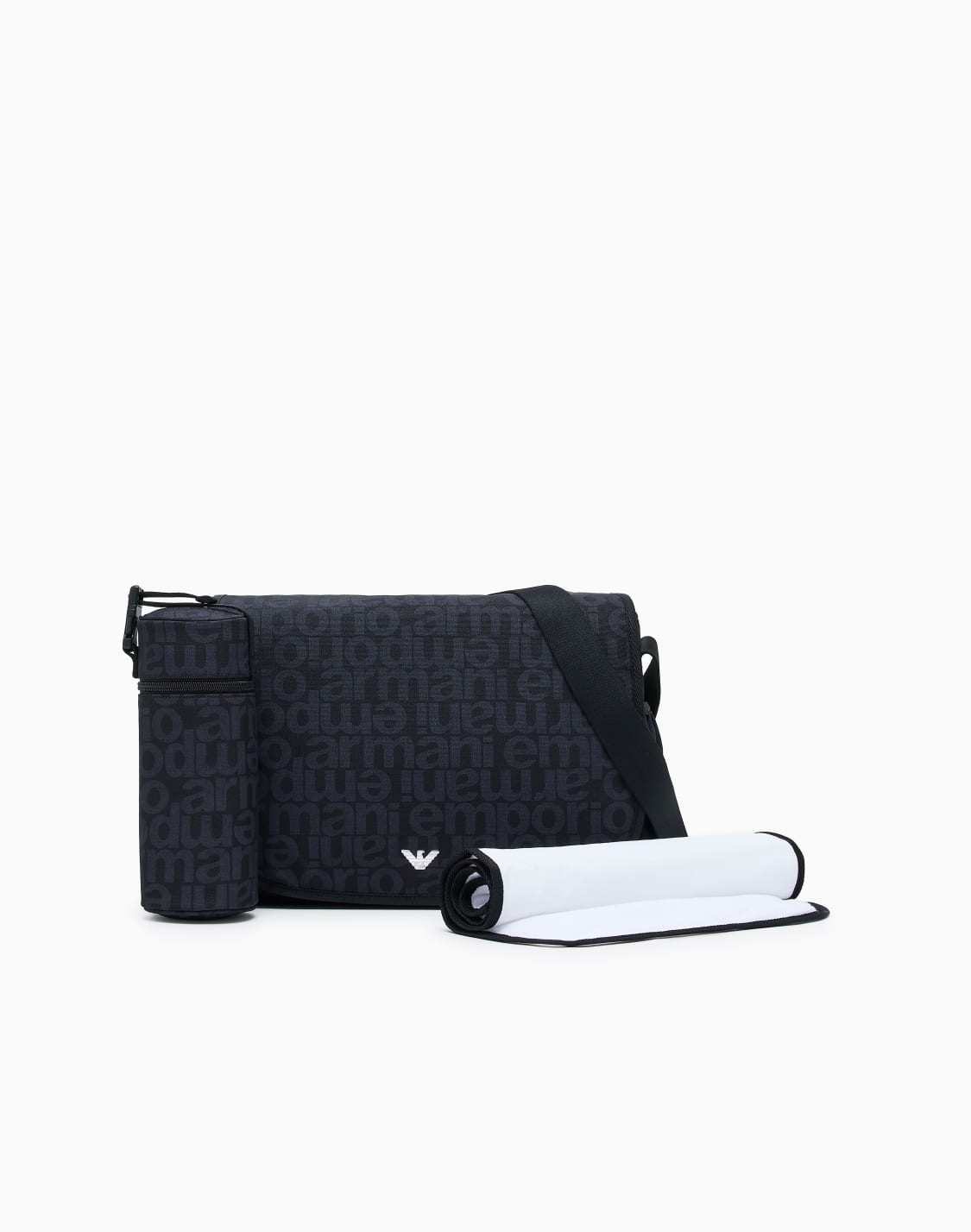 asv-mummy-bag-set-with-all-over-logo-lettering-navy-blue--emporio-armani