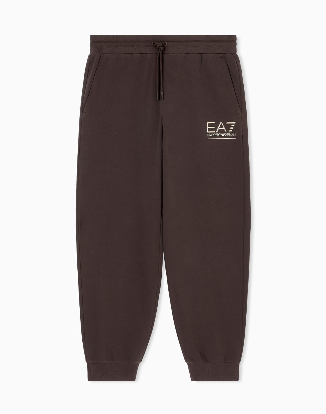 visibility-cotton-blend-joggers-brown--ea7