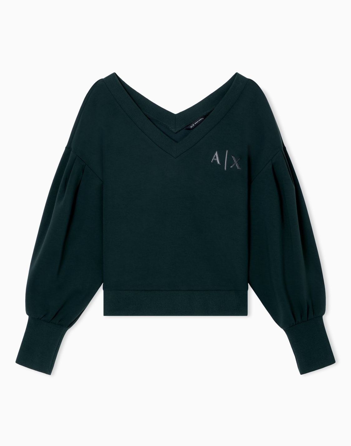 sweatshirts-without-hood-green--armani-exchange