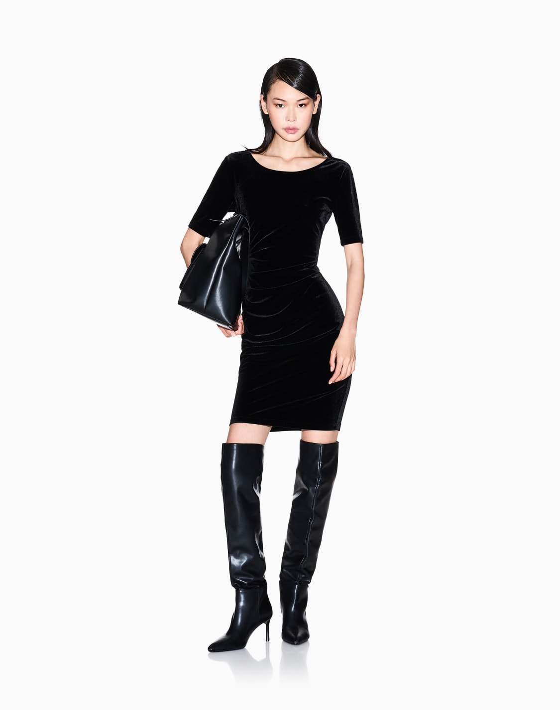 short-dresses-black--armani-exchange