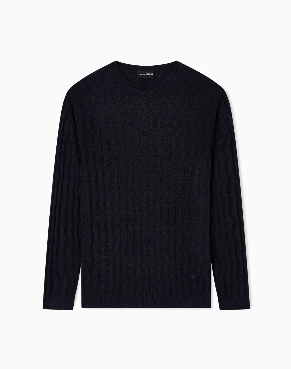 asv-lyocell-blend-jumper-in-an-embossed-patterned-stitch-navy-blue--emporio-armani